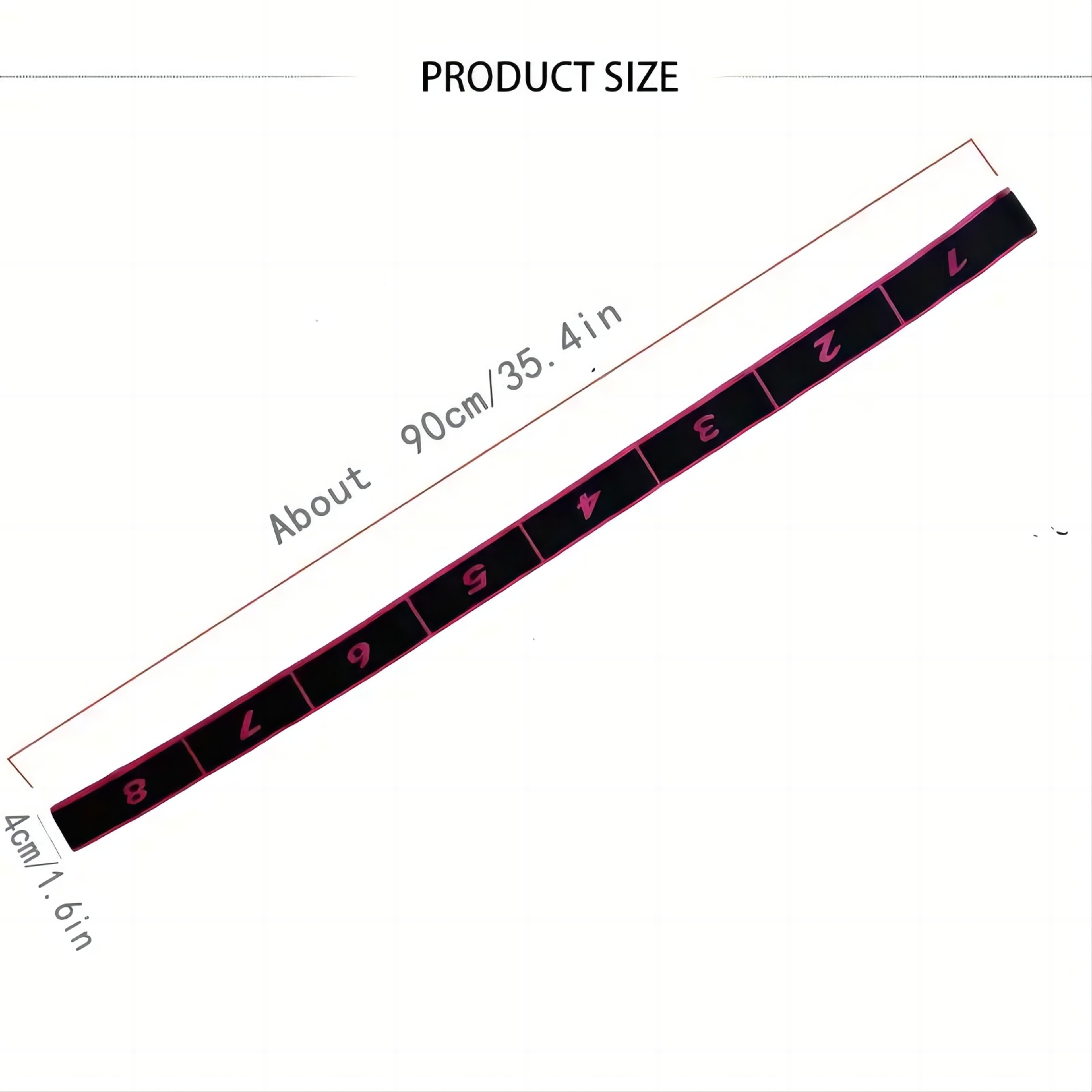 FlexFit Yoga Stretch Band 8 Loop Stretching Strap For Flexibility Dance  Fitness Training 3
