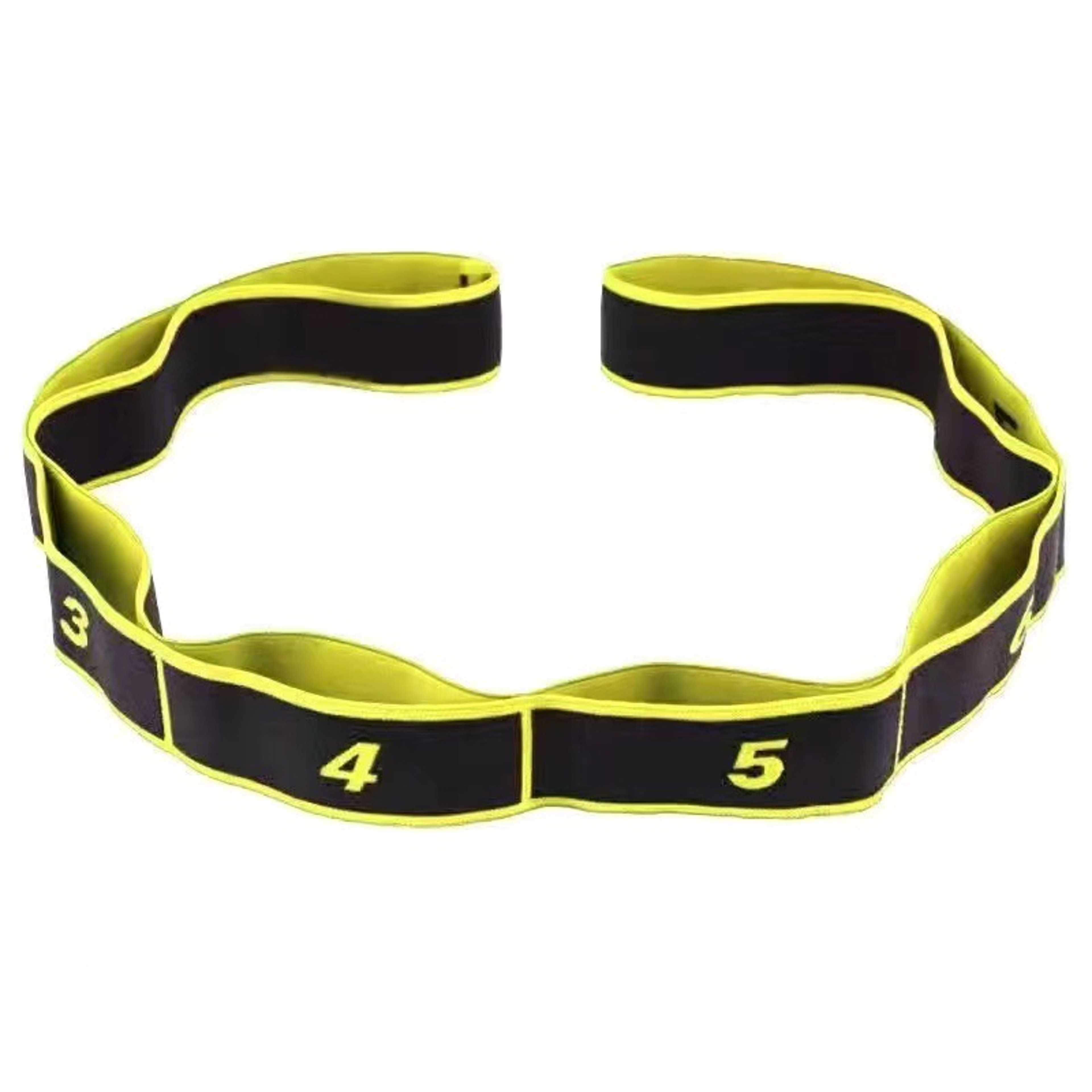 FlexFit Yoga Stretch Band 8 Loop Stretching Strap For Flexibility Dance  Fitness Training 4