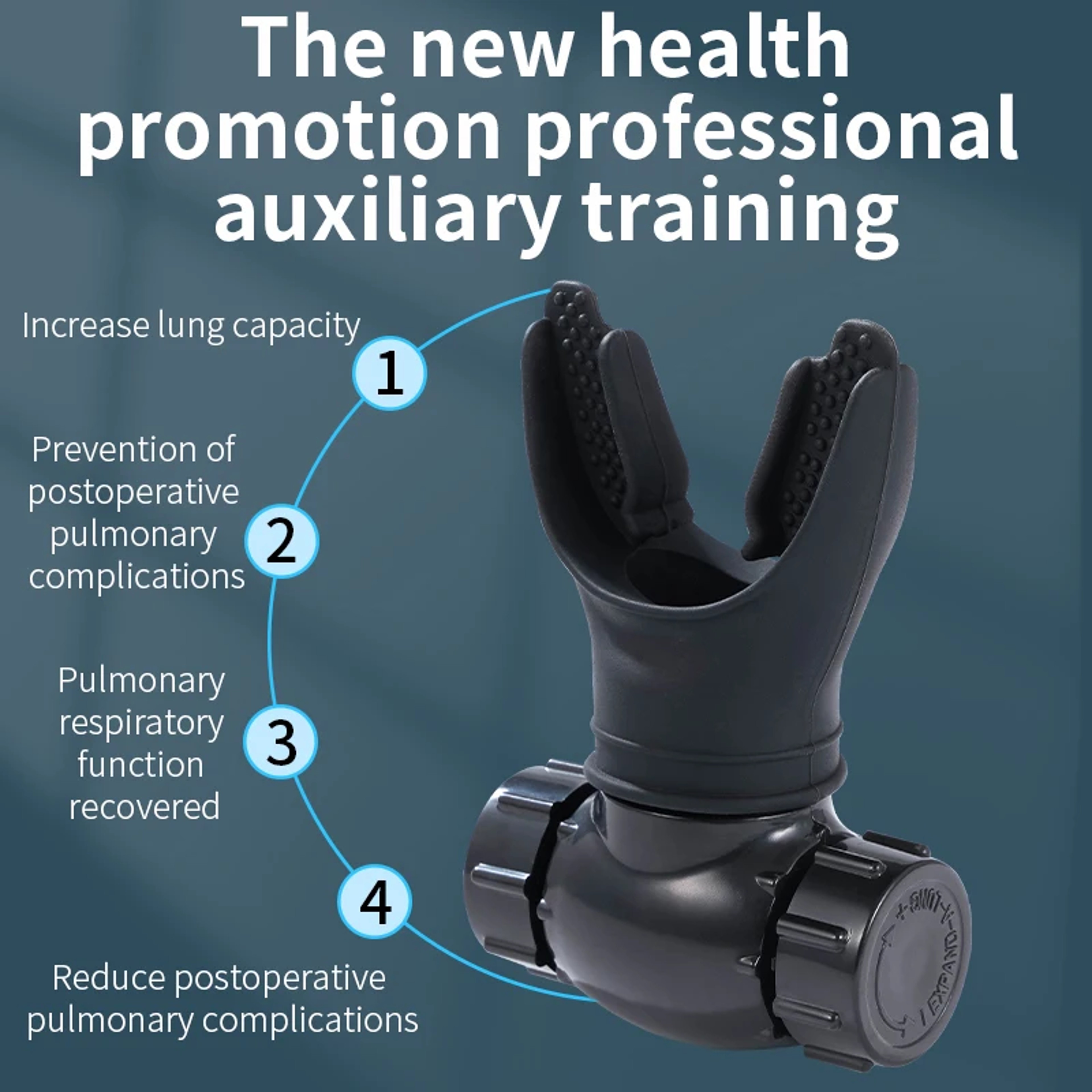Sports Breathing Trainer Adjustable Lung Exercise Device For Respiratory Fitness And Endurance 3
