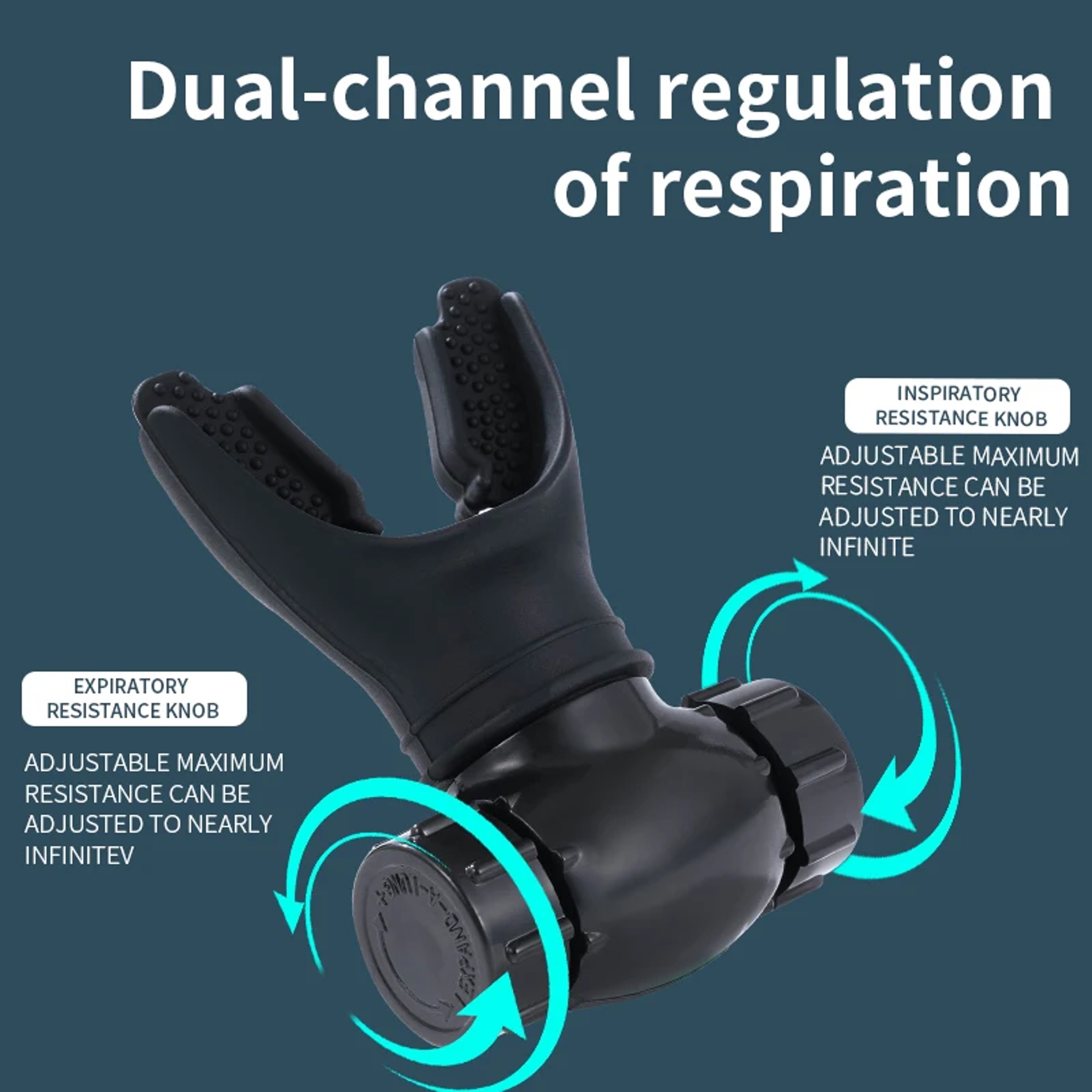 Sports Breathing Trainer Adjustable Lung Exercise Device For Respiratory Fitness And Endurance 5