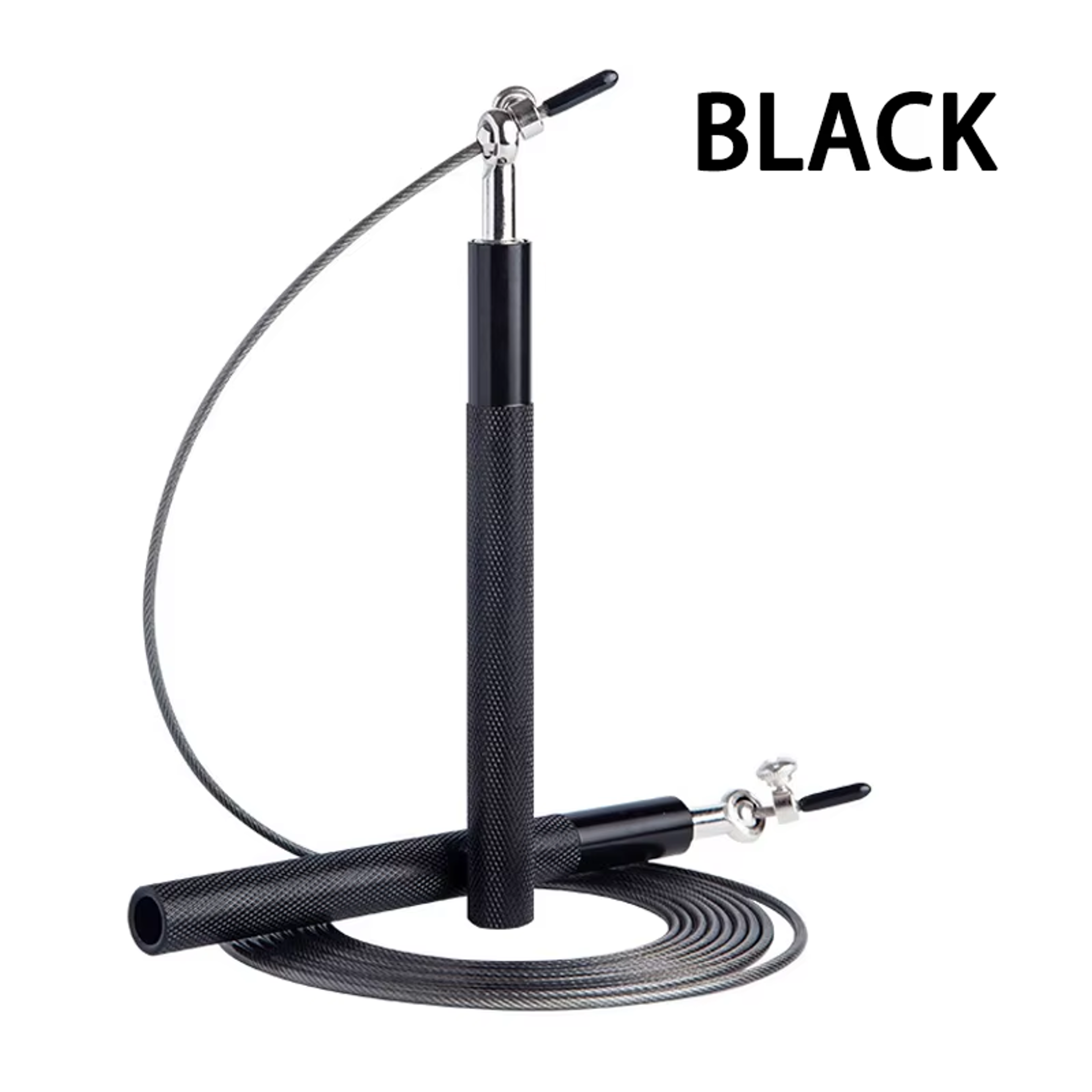 PowerSpin Speed Jump Rope Adjustable Steel Wire Fitness Skipping Rope With Aluminum Handles 1