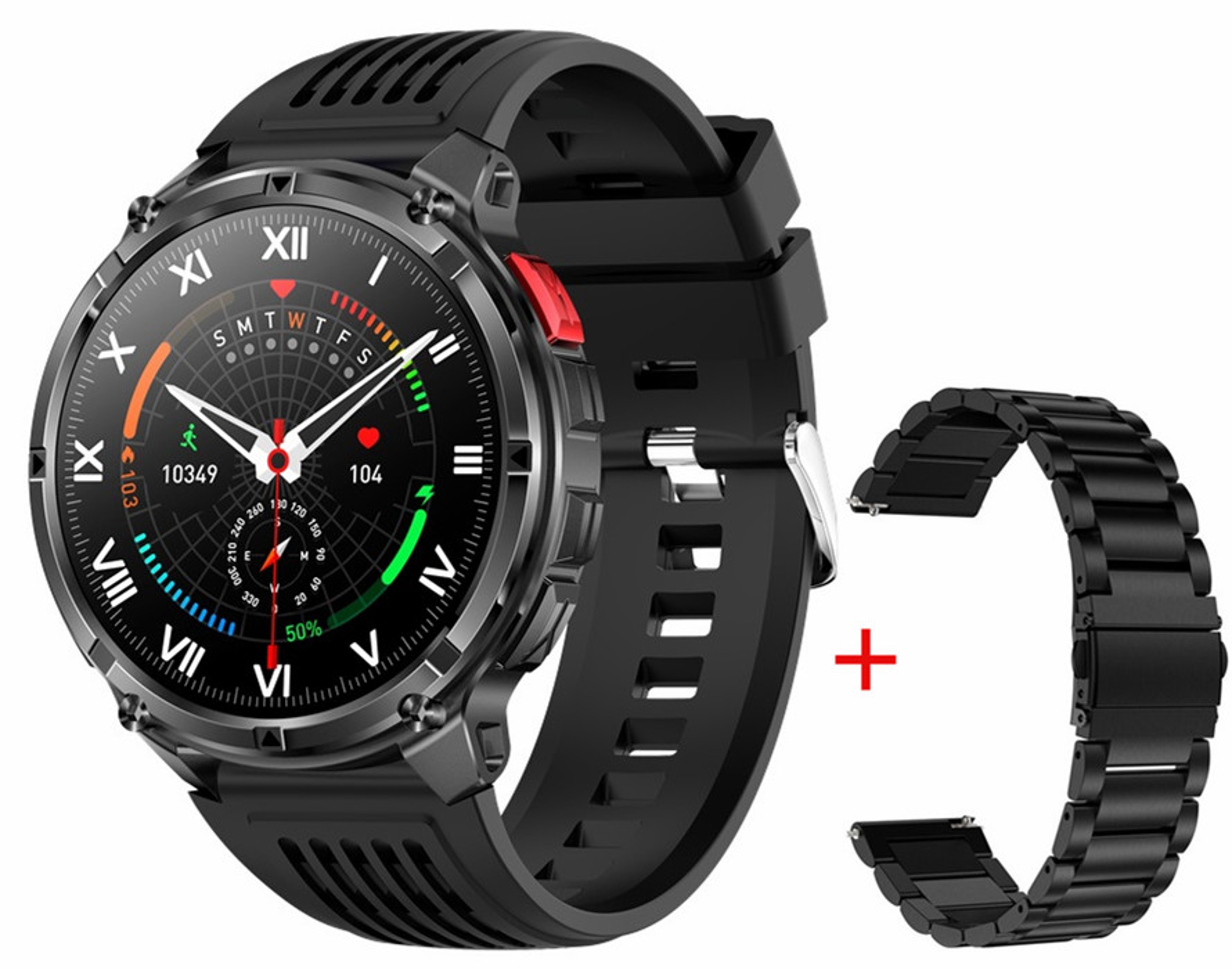 HT33 Outdoor Smart Watch With Bluetooth Calling Smartwatch LED Flashlight  Long Battery 13