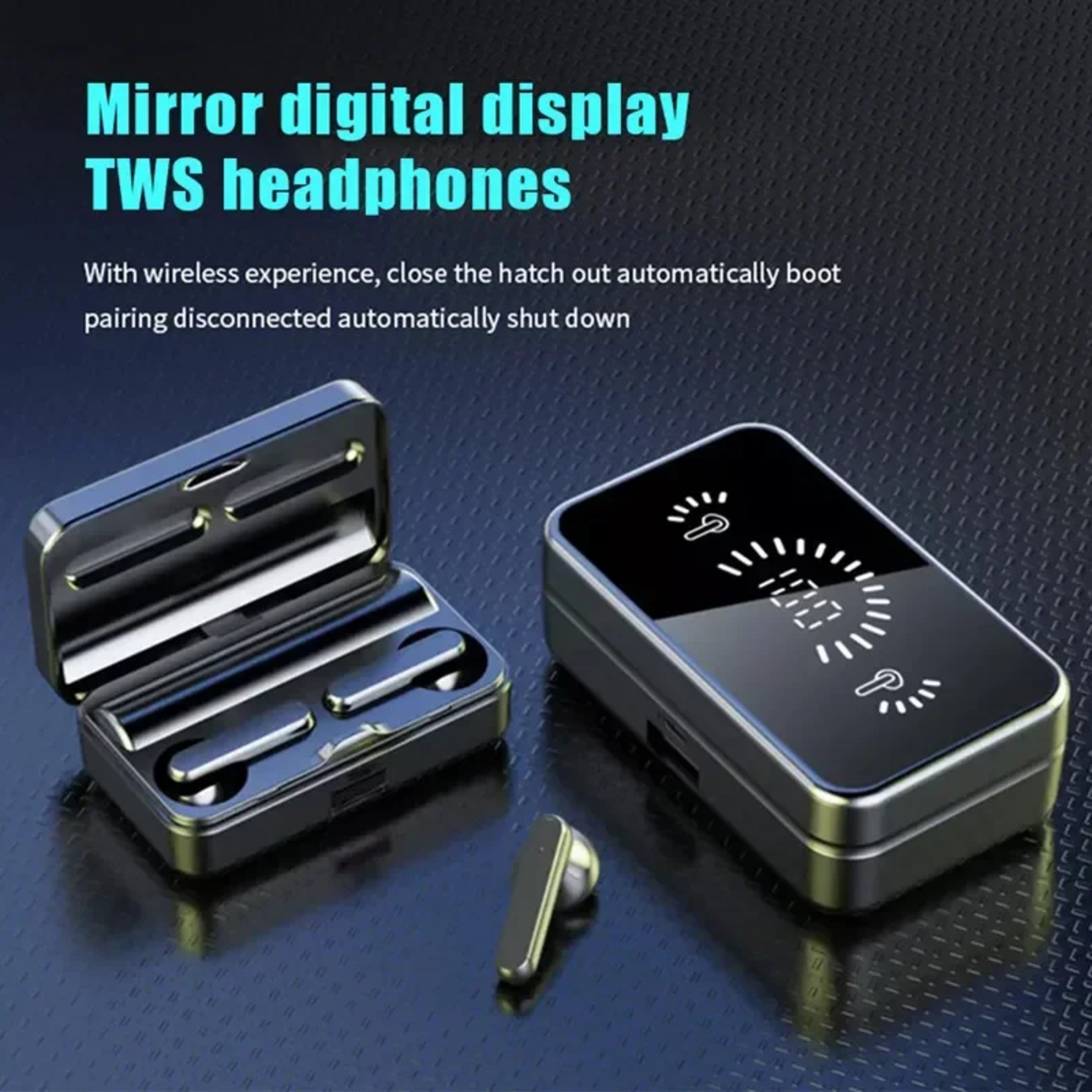 Wireless Earbuds Bluetooth Headphones with Long Battery Life Charging Case for Travel Camping & Daily Use – view 3