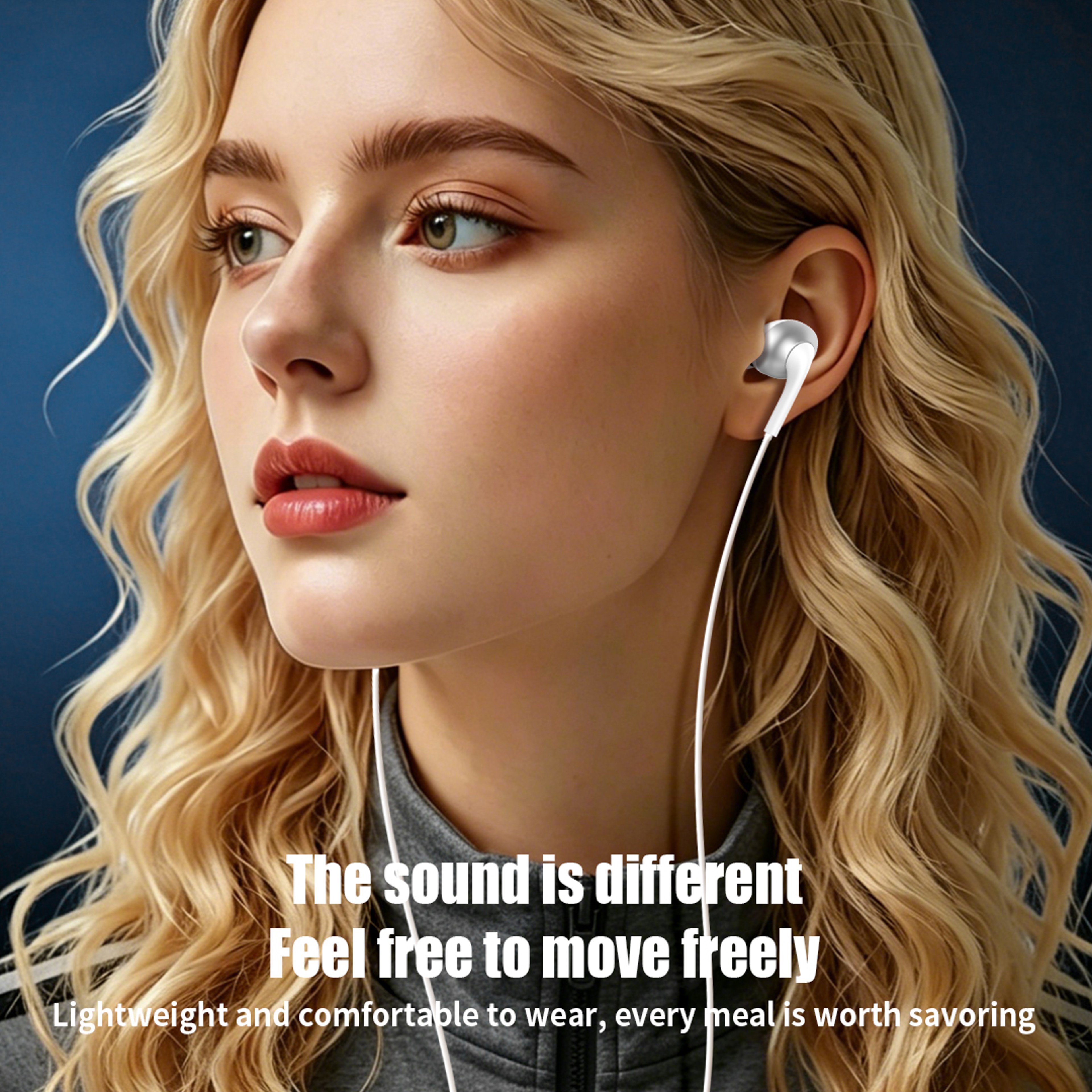 Type C Wired Earbuds With HD Mic HiFi Stereo Headphones For Android Phones 4