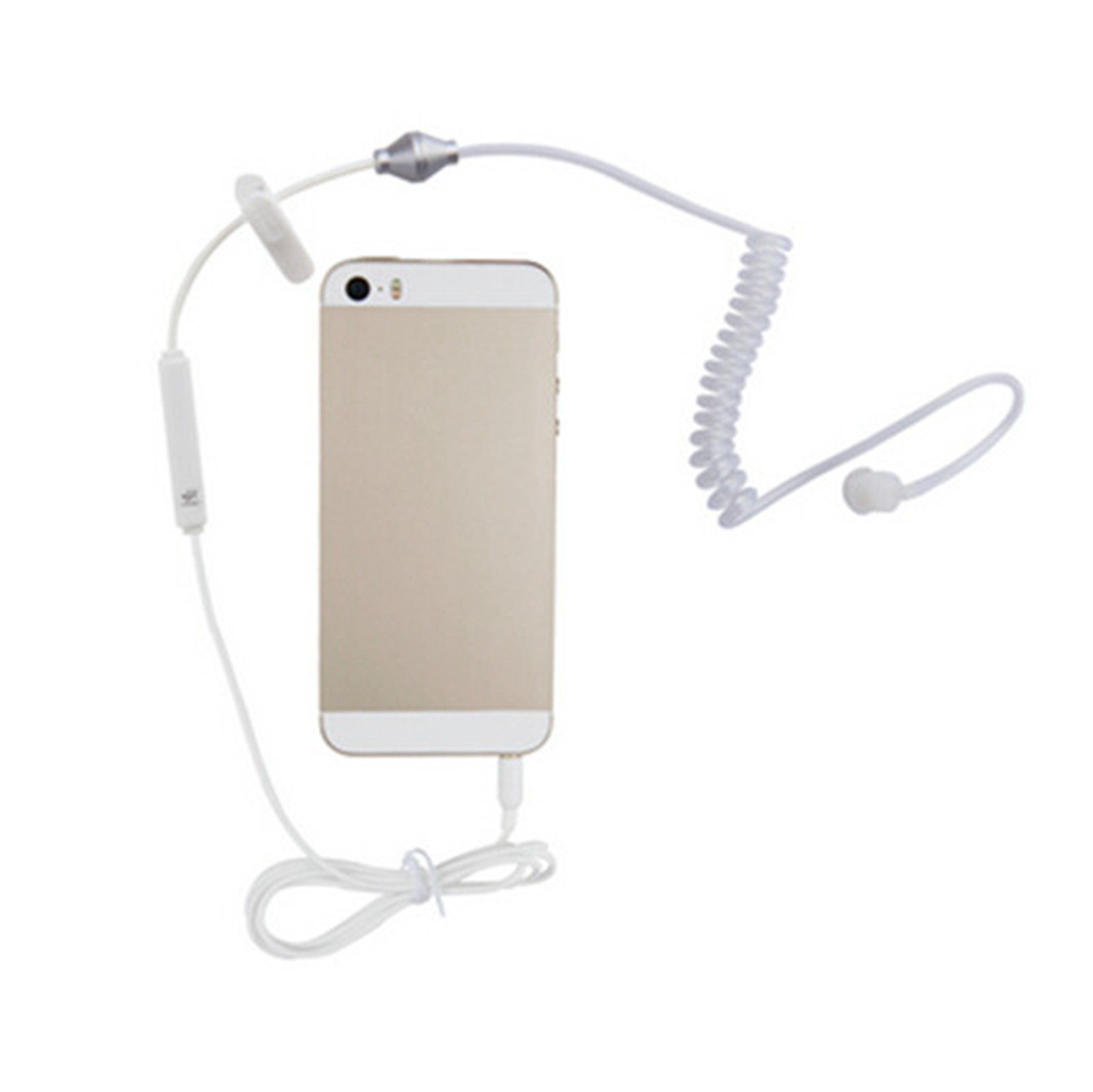 Acoustic Air Tube Earpiece With Microphone 35mm Covert Hands Free Headset 4