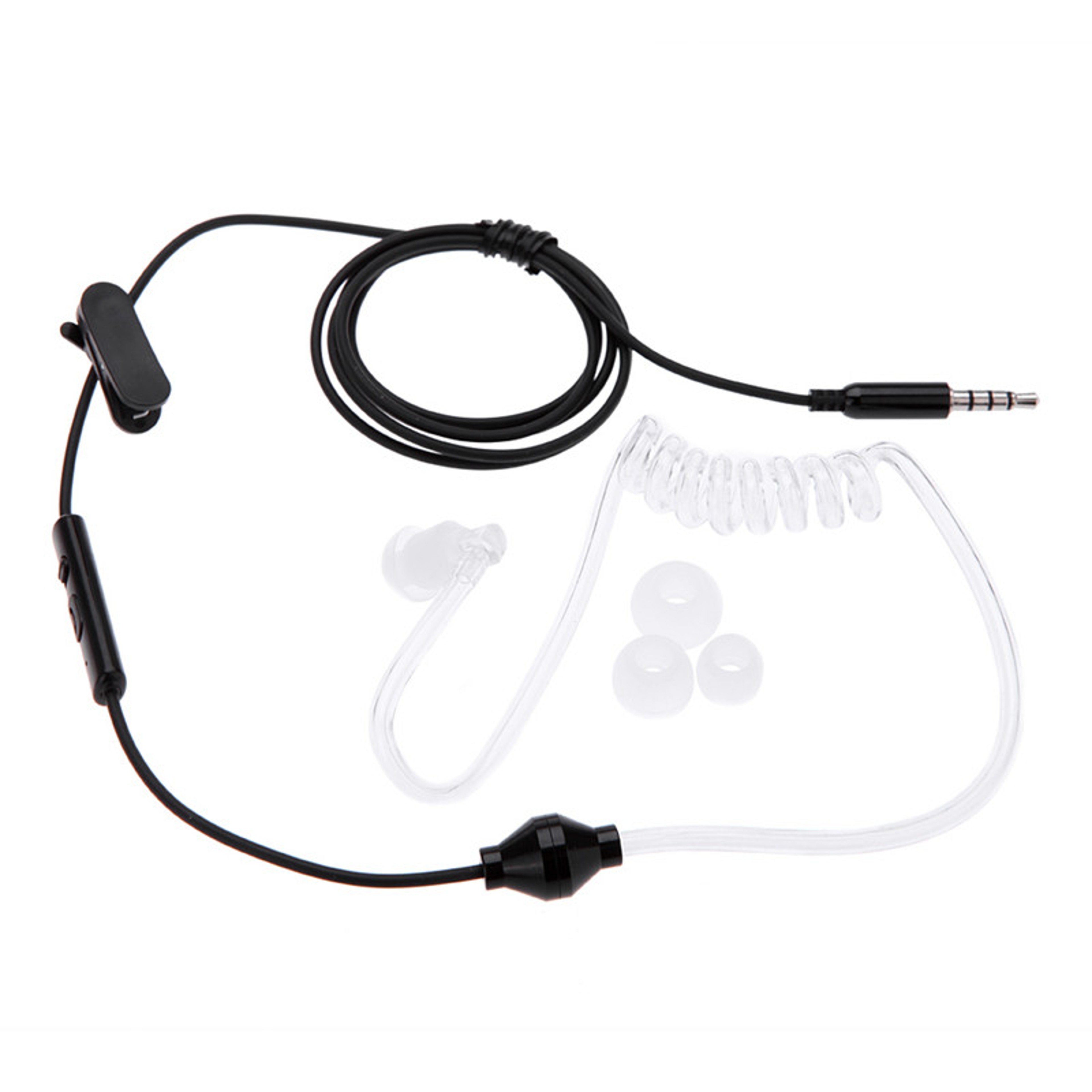 Acoustic Air Tube Earpiece With Microphone 35mm Covert Hands Free Headset 7