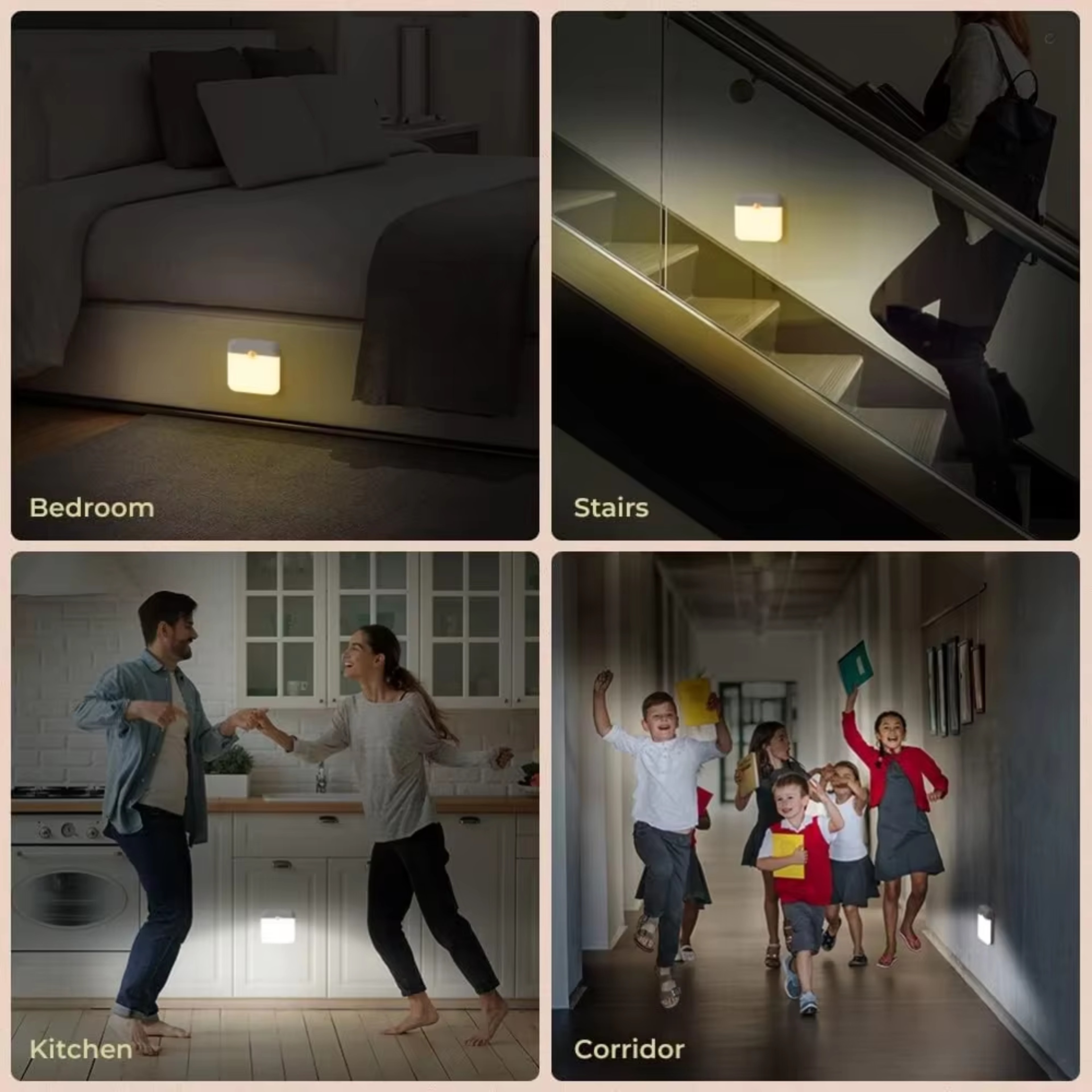 Smart Rechargeable Motion Sensor LED Light For Wardrobe Cabinet Stairs And Hallway 6
