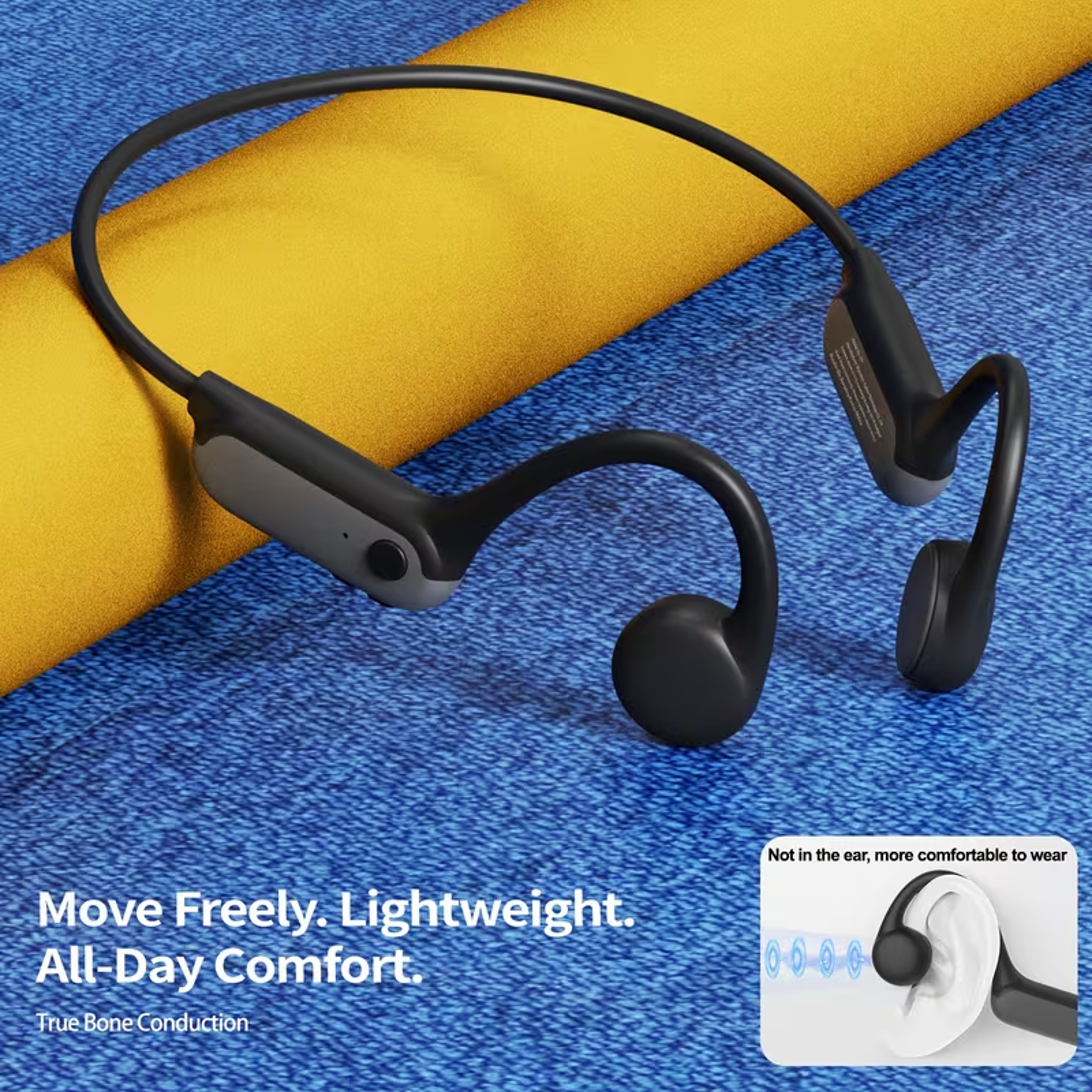 Open Ear Wireless Sports Headphones With Mic For Running Cycling And Workouts 7