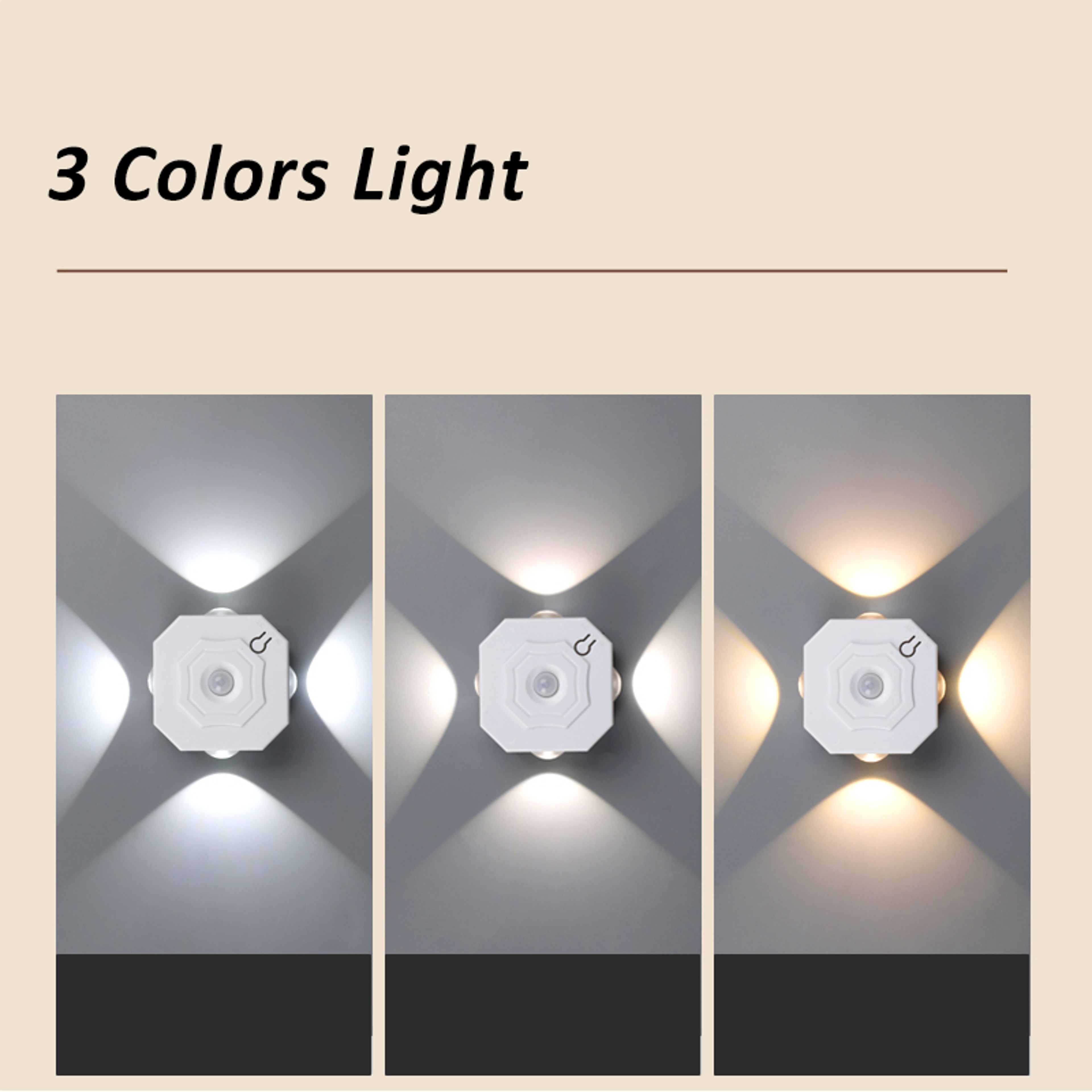 Rechargeable Motion Sensor Wall Light RGB Wireless LED Night Light – view 8