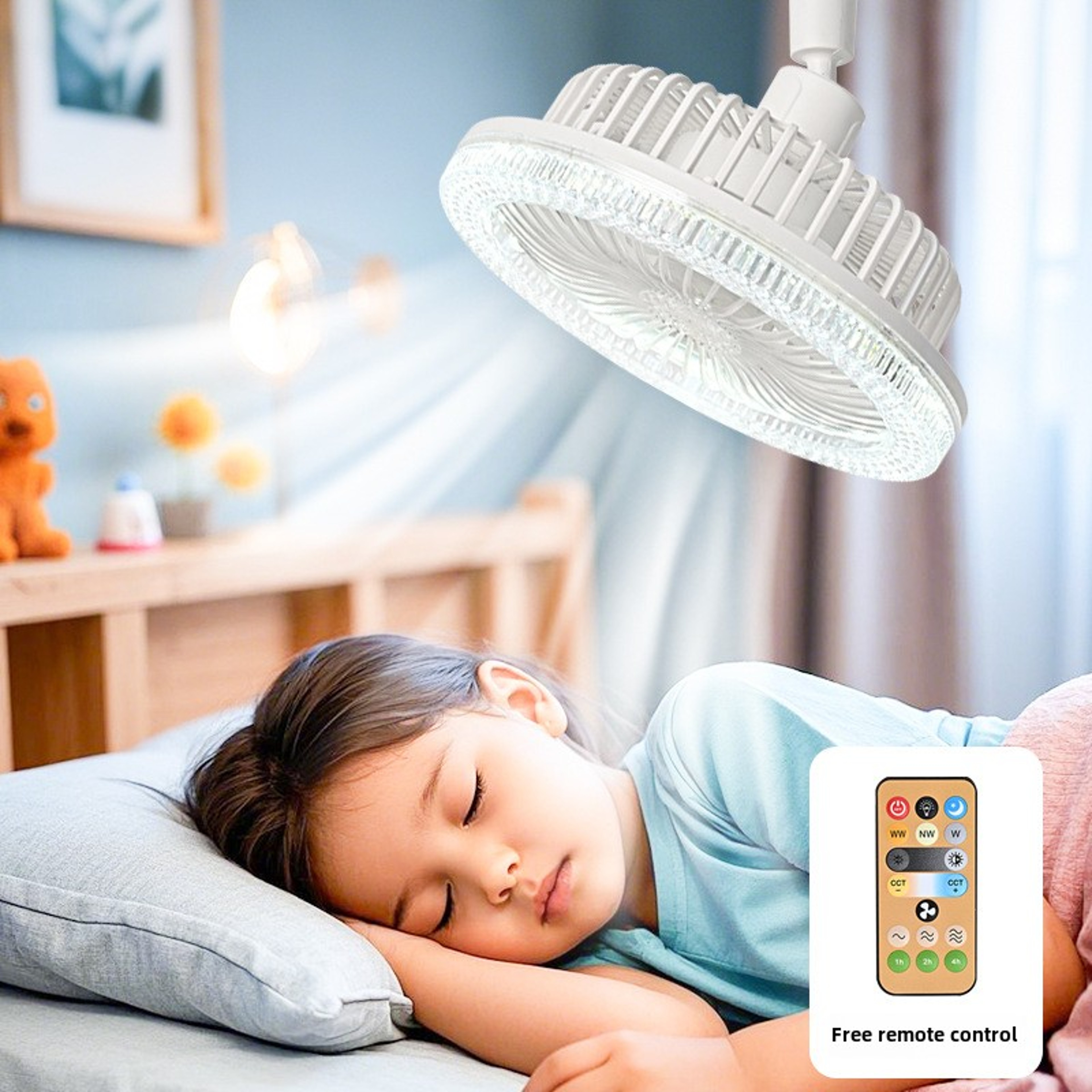 Smart E27 Ceiling Fan With Light And Remote Control 0