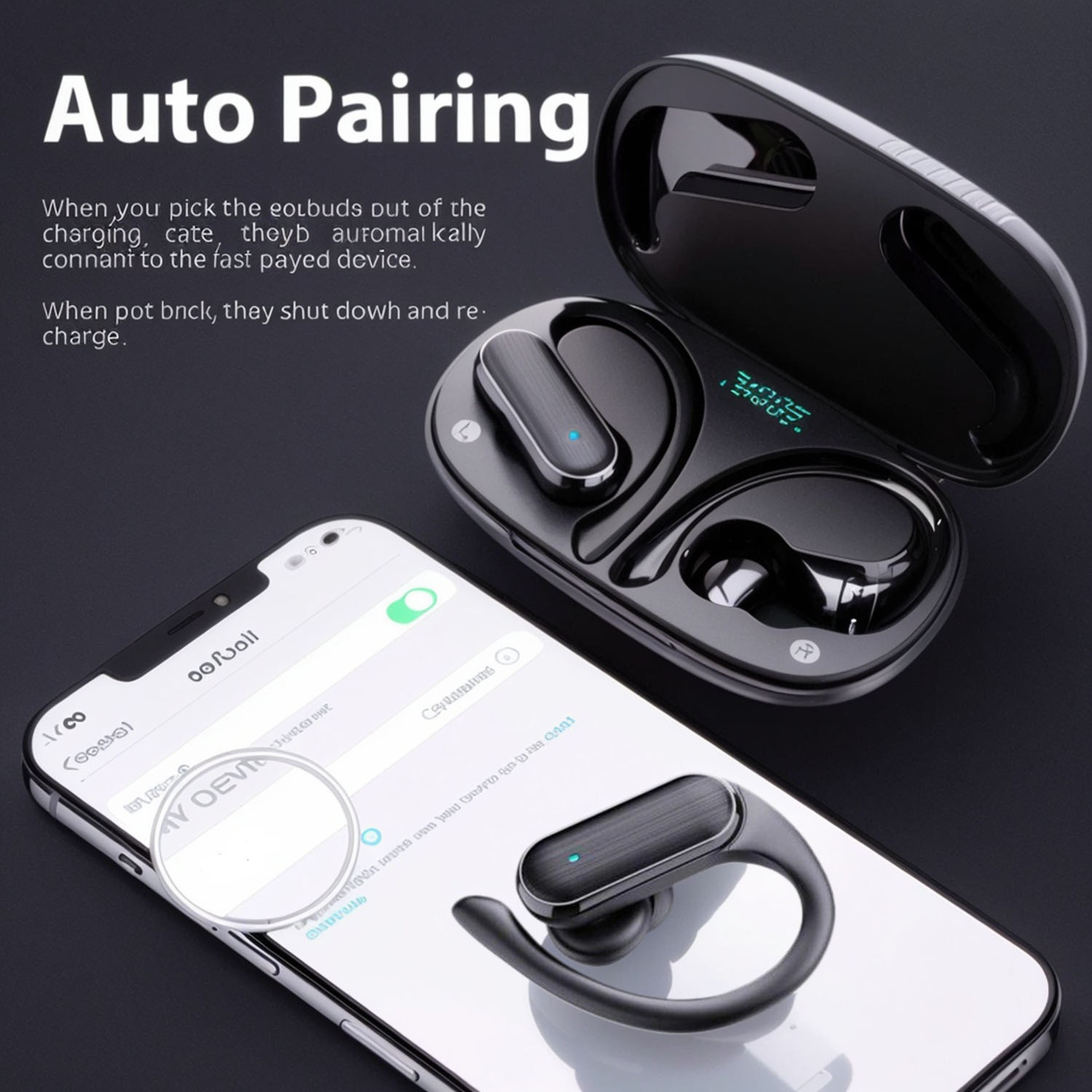Wireless Bluetooth Earbuds With HD Stereo Sound Touch Control And Sweat Resistant Design 5