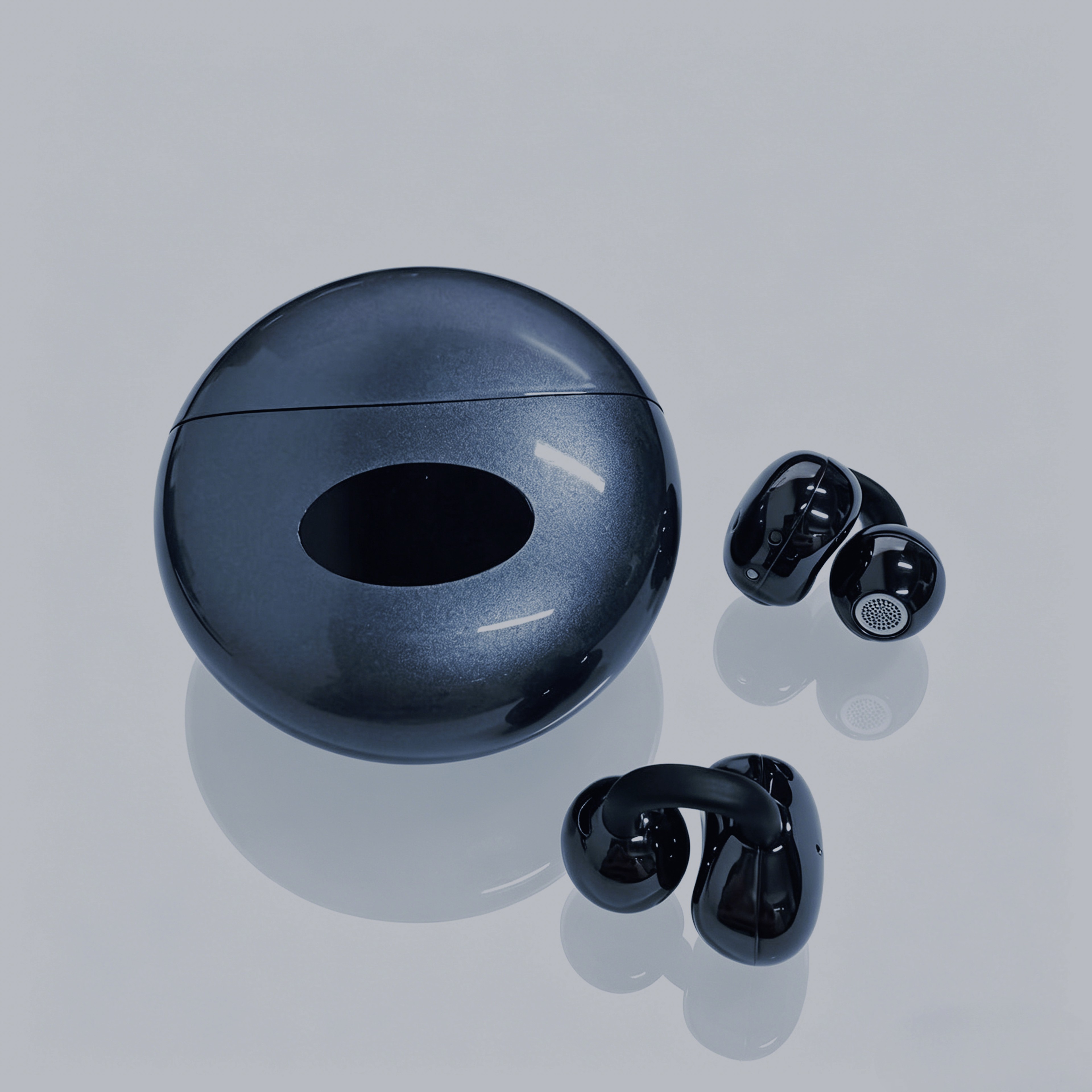 Open Ear Clip On Wireless Bluetooth Earbuds with Mic for Sports and All Day Comfort – view 1