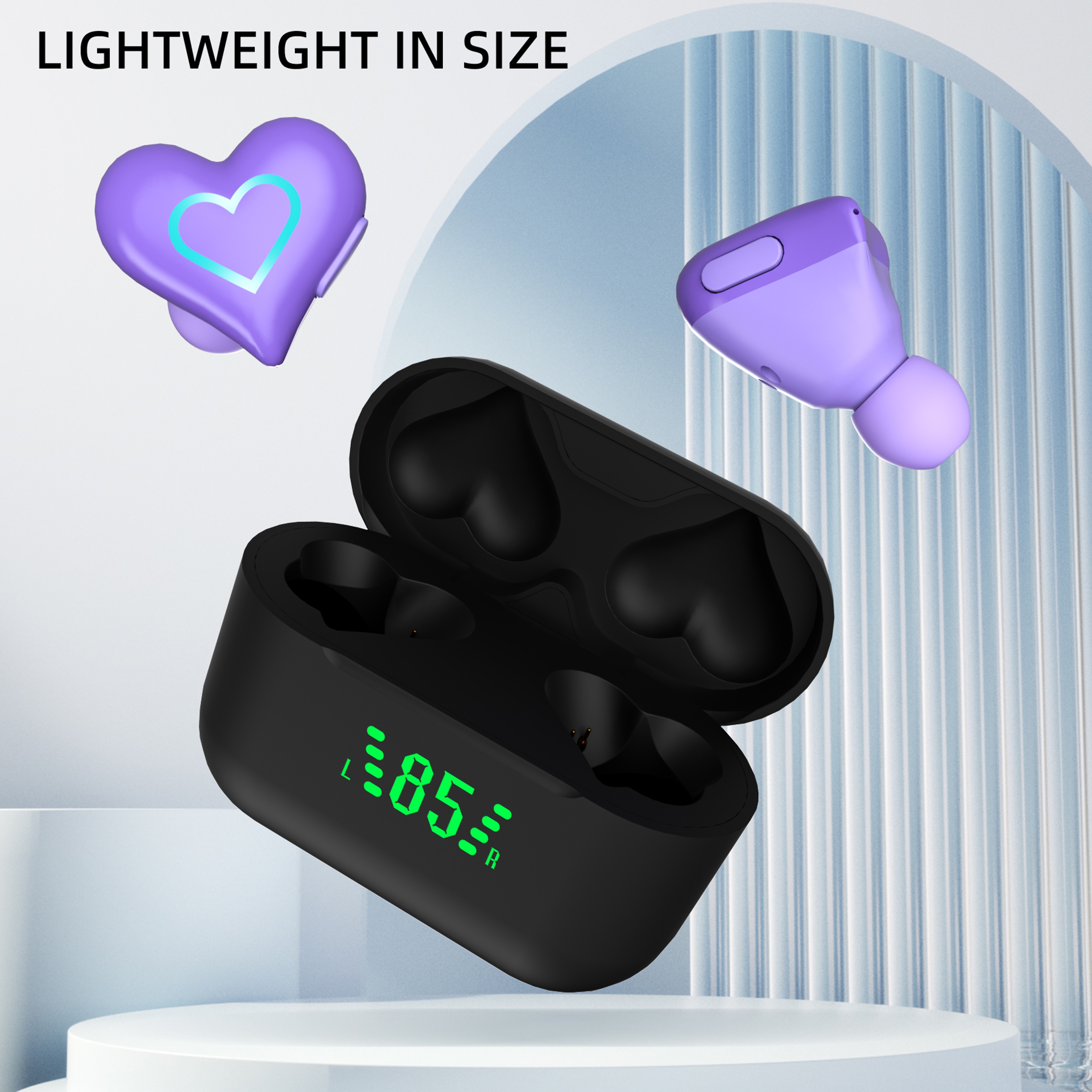 TWS Wireless Sports Earbuds With ENC Noise Cancelling Microphone 5