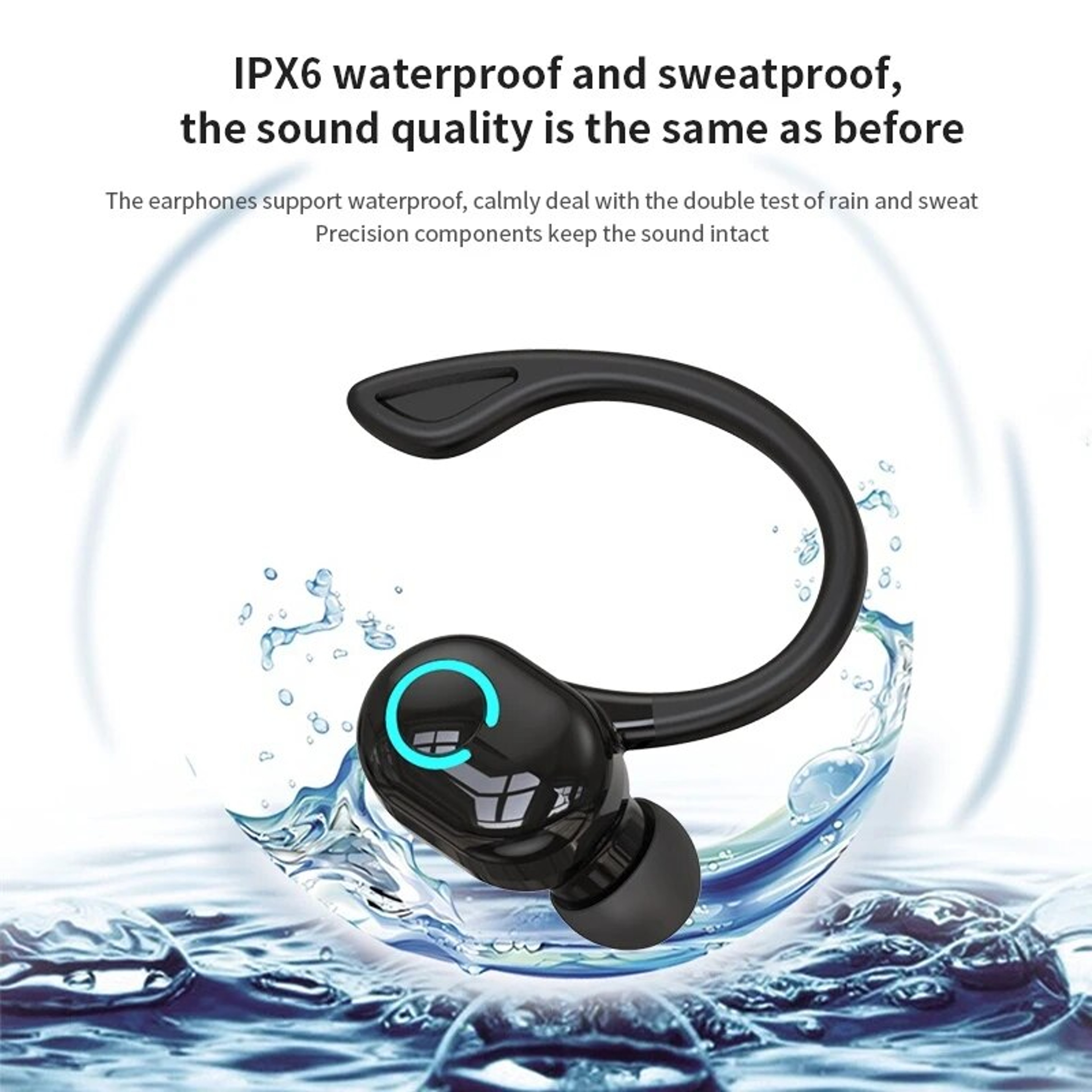 Business Bluetooth Headset With Microphone Hands Free Wireless Earpiece 6