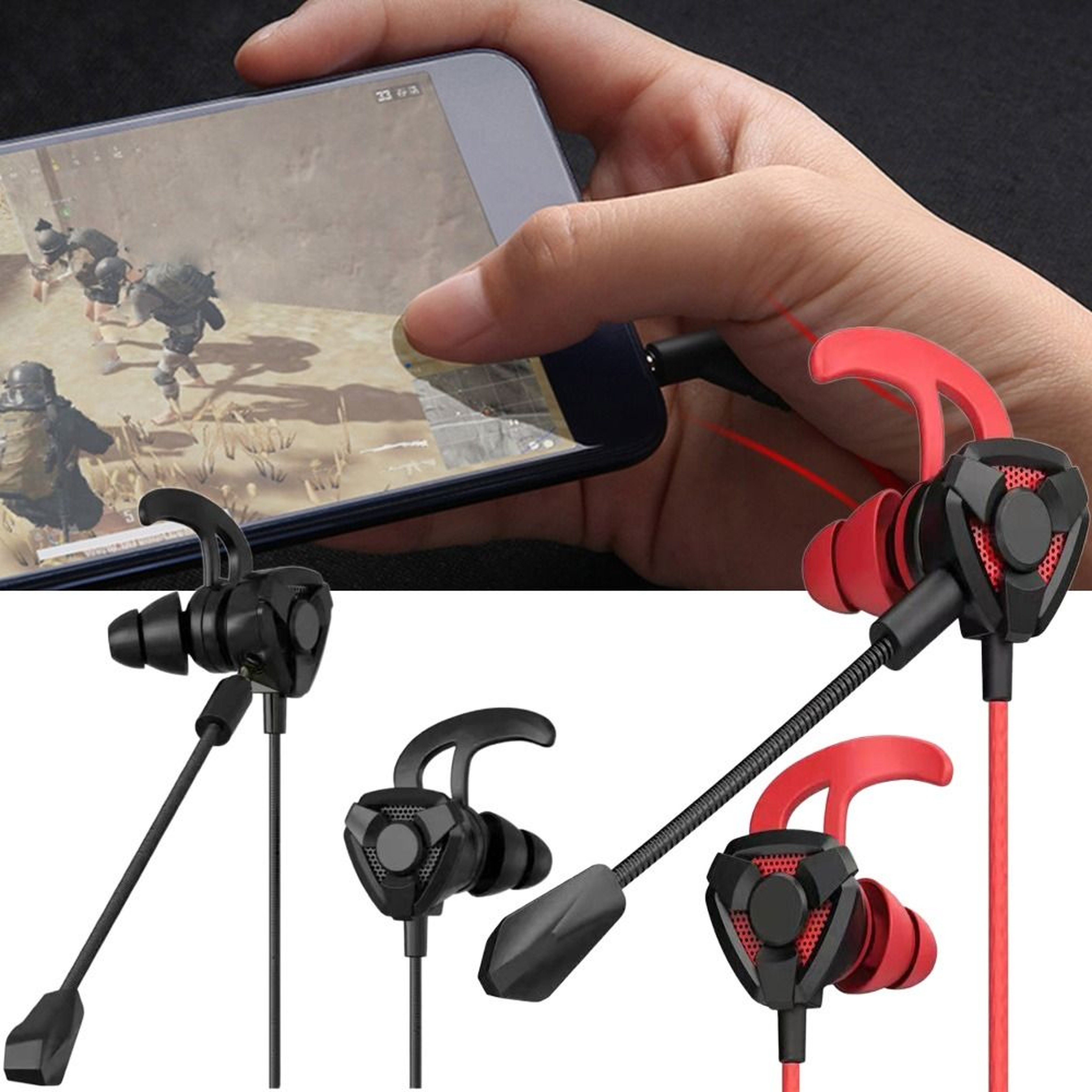 Pro In Ear Wired Gaming Earbuds With Mic For Sports And Mobile Gaming 3