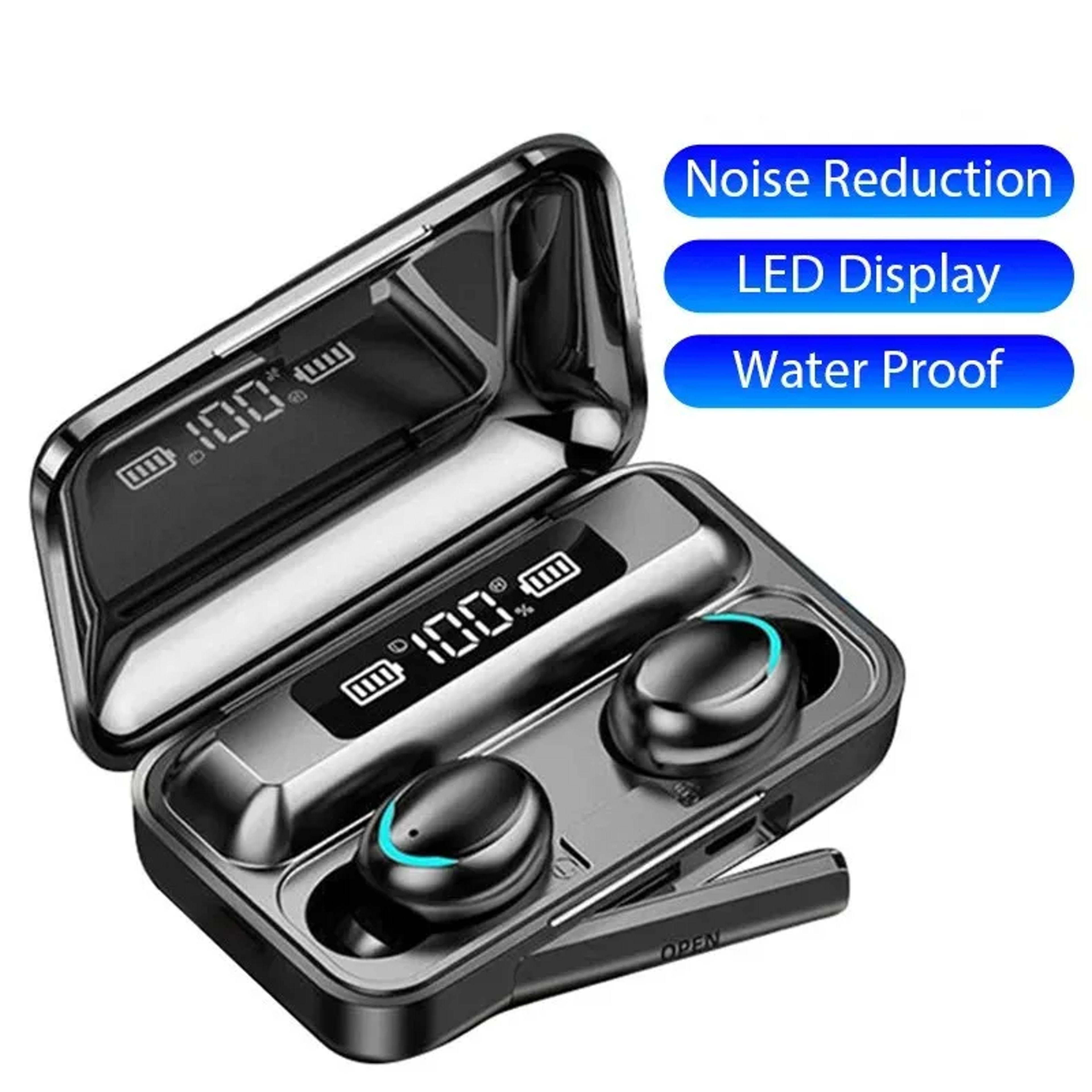 F9 Wireless Earbuds With LED Display Bluetooth Earphones With Noise Reduction 6