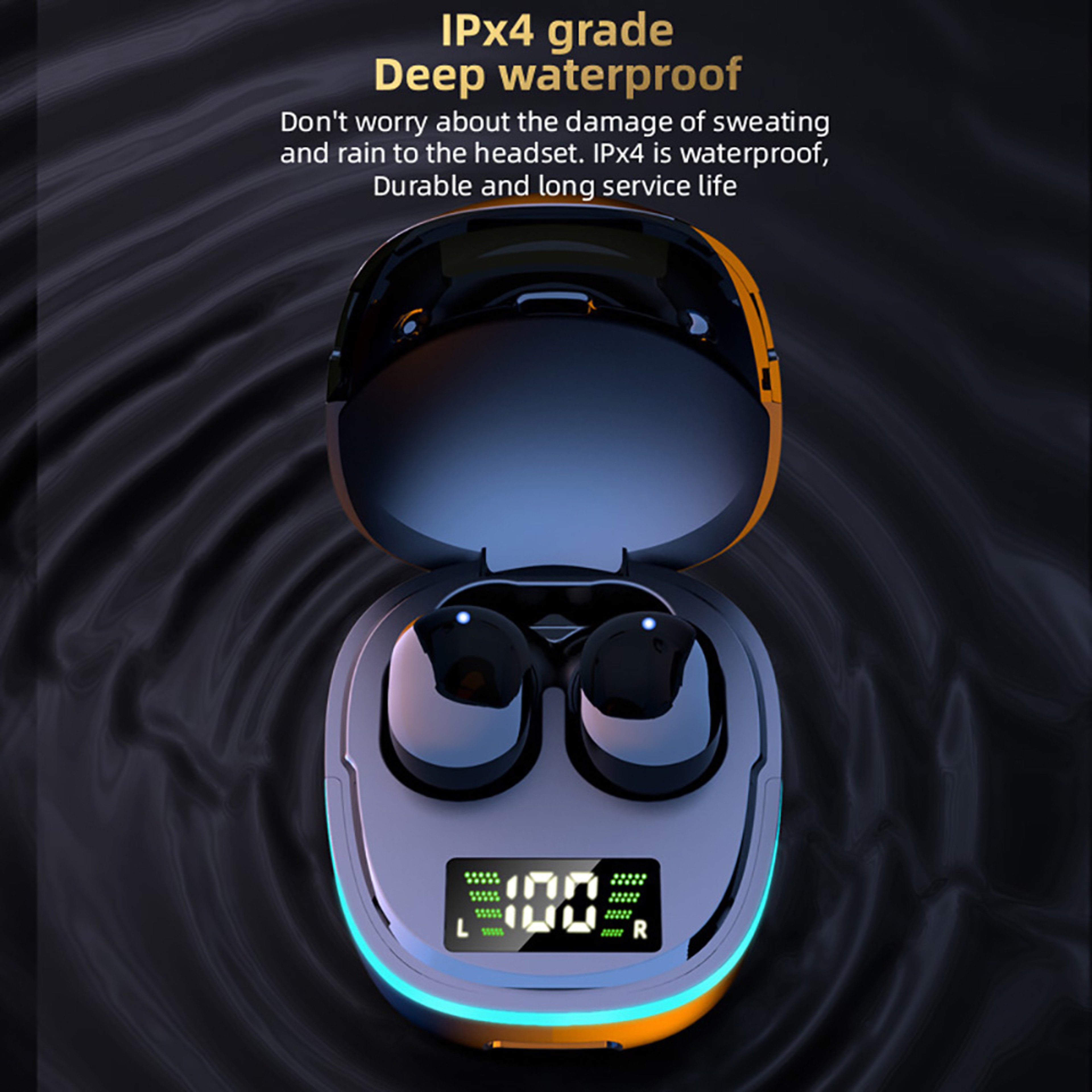 G9S Wireless Bluetooth Earbuds with Mic Noise Cancelling and LED Charging Case – view 2
