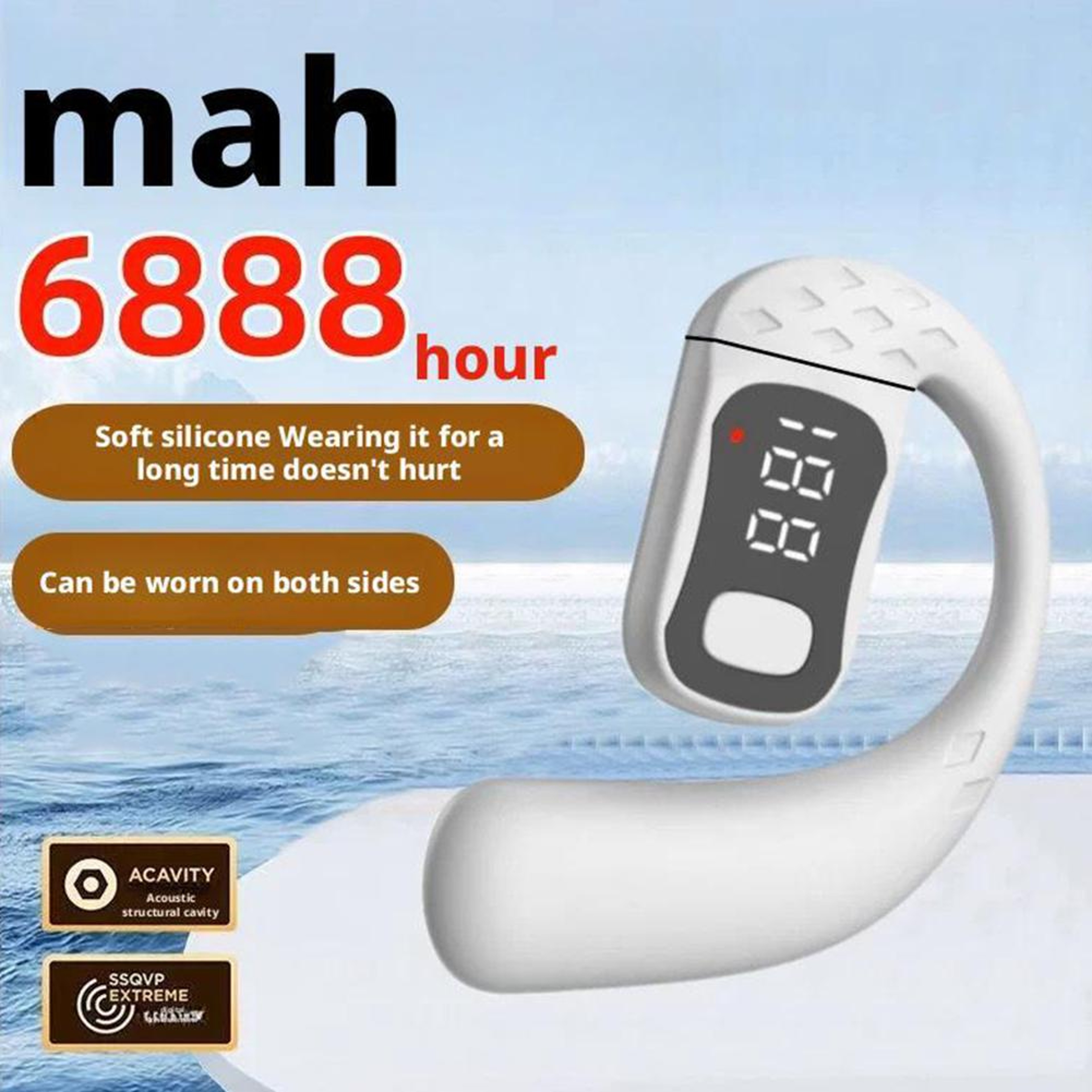 Bluetooth 54 Wireless Ear Hook Headset With HD Calling And Long Standby 3