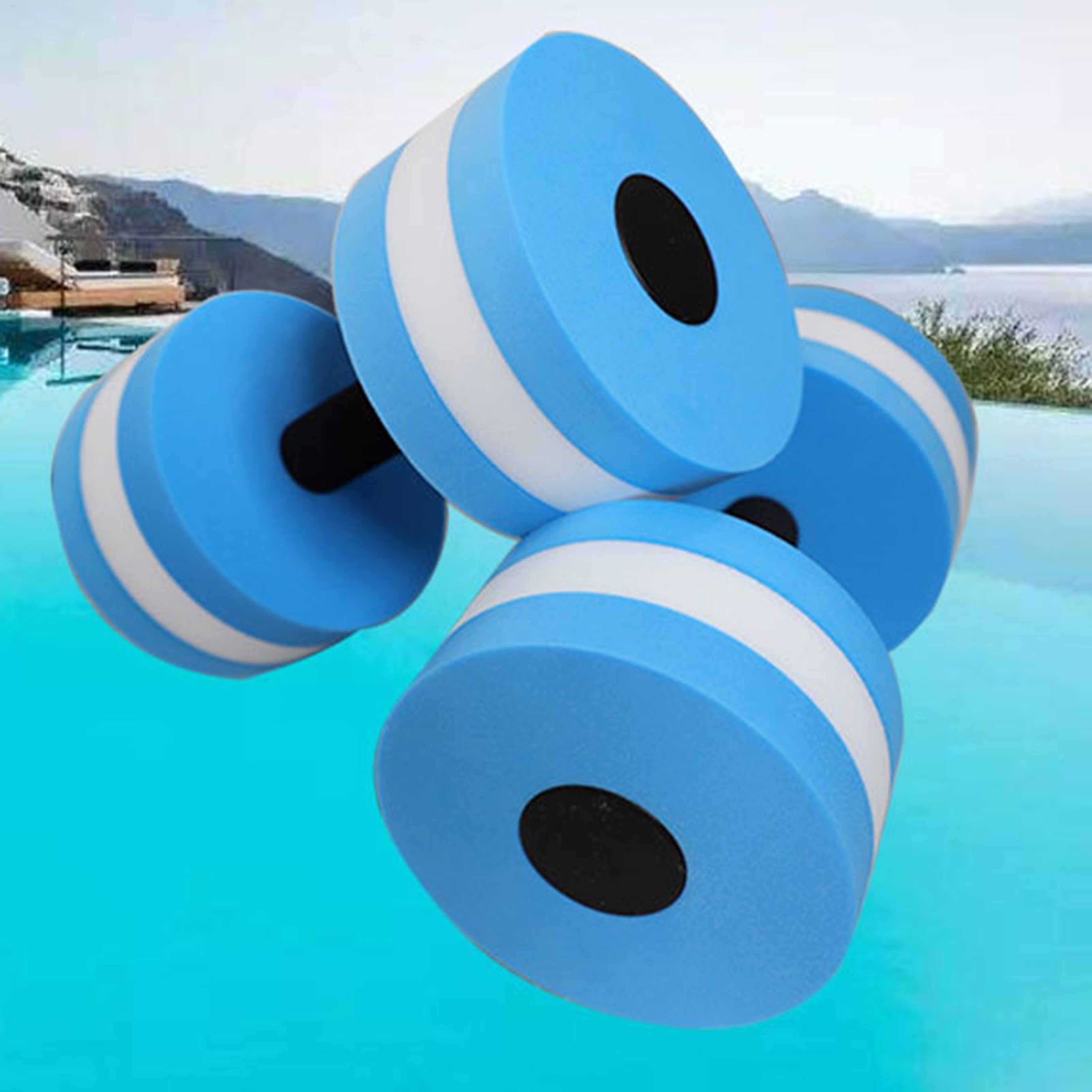 EVA Water Aerobics Dumbbells Floating Pool Exercise Weights For Aquatic Fitness 2
