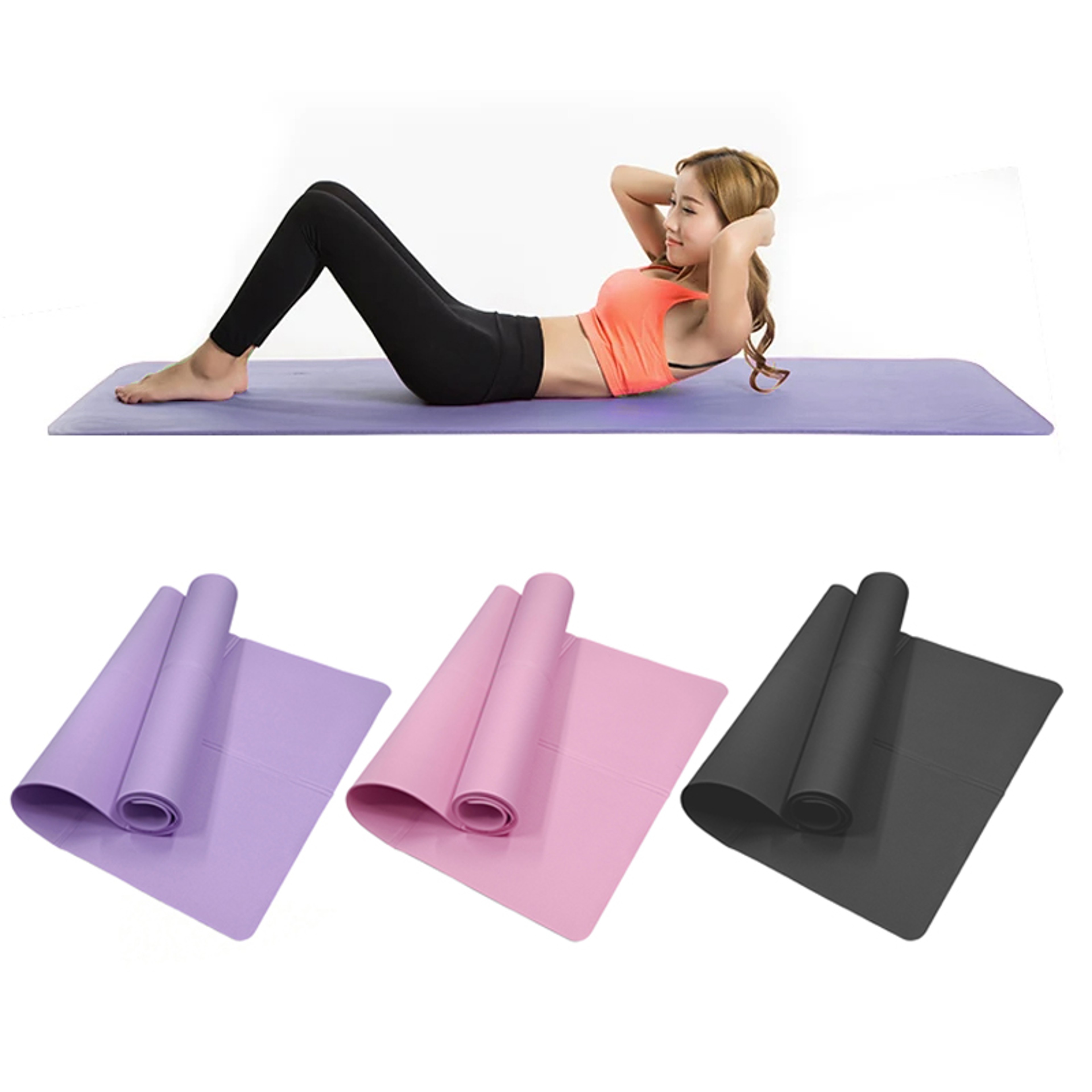 EVA Non Slip Yoga Mat For Exercise Pilates And Home Workouts 0
