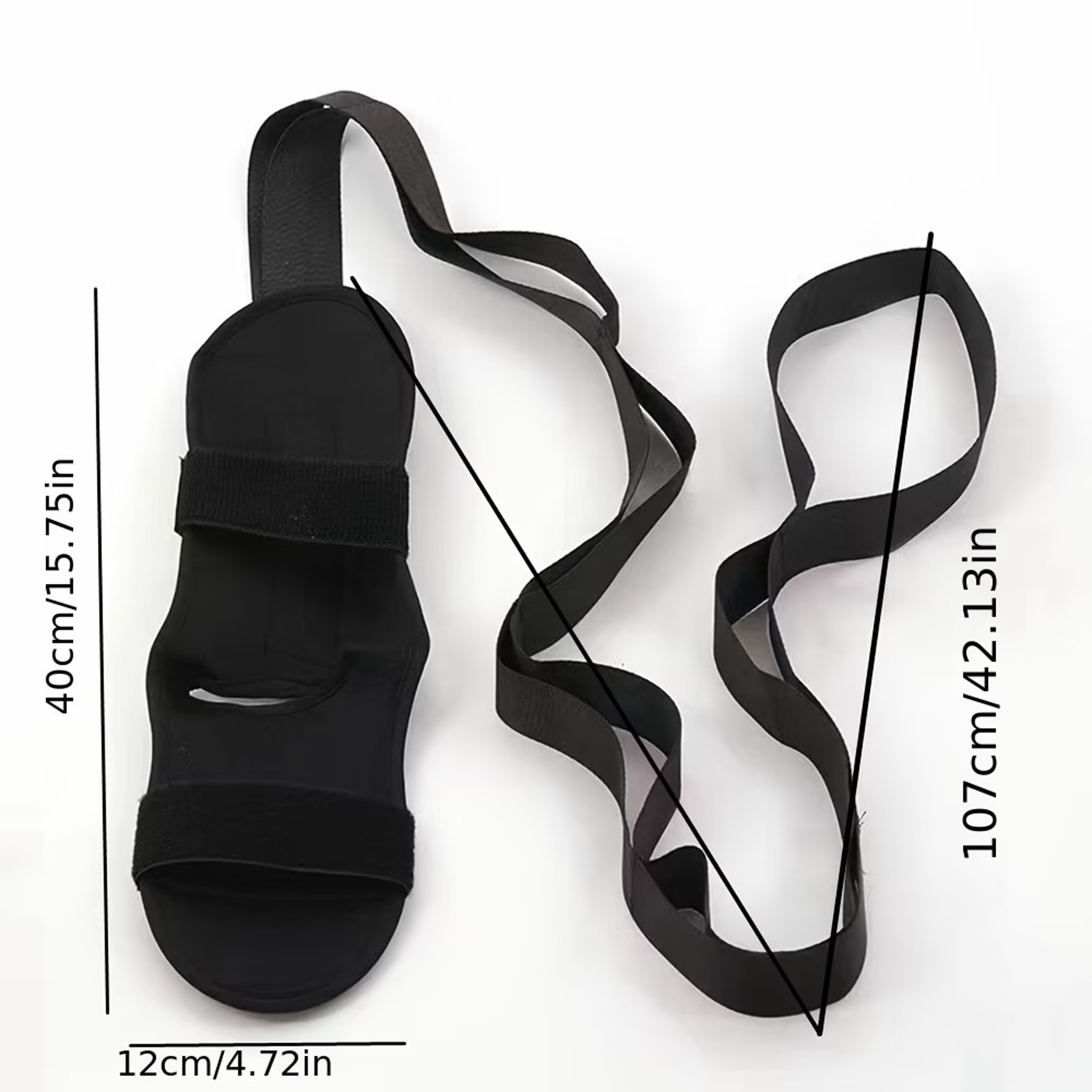 FlexEase Adjustable Yoga Stretching Strap for Leg Foot and Calf Flexibility Training – view 6