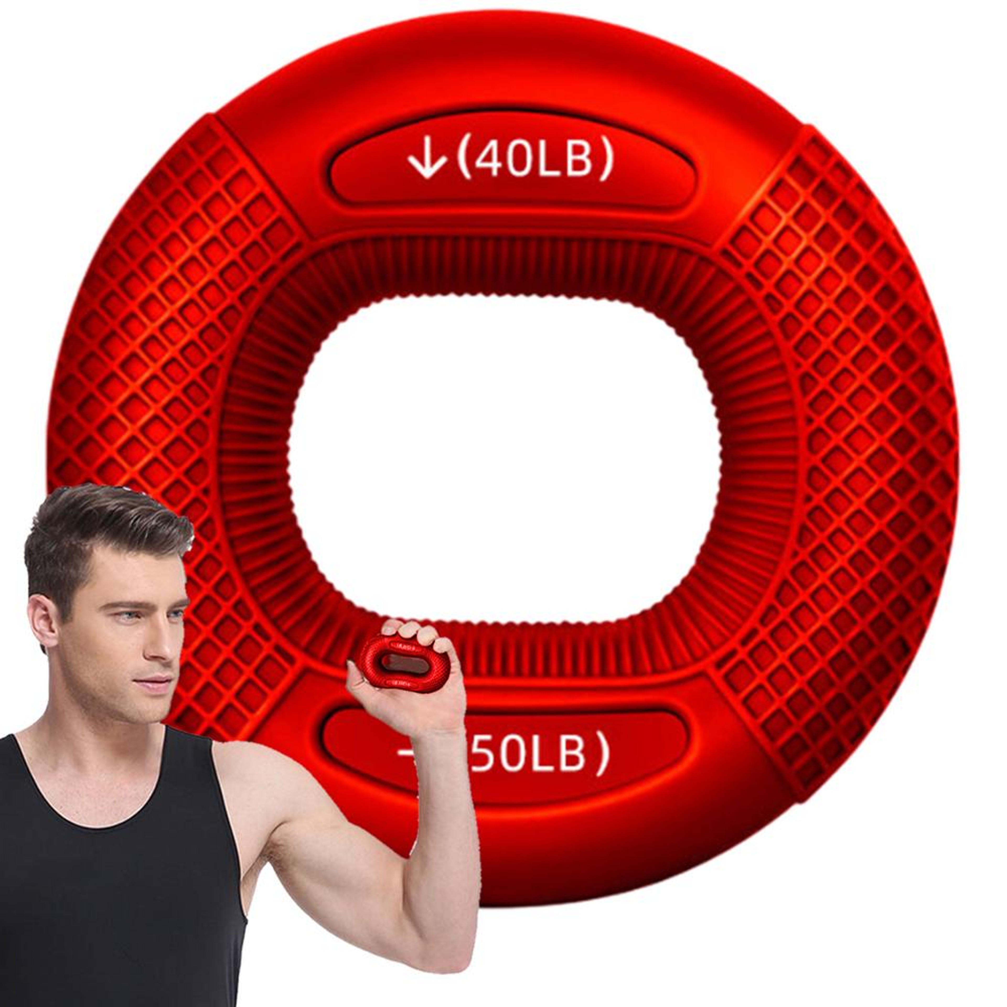 Silicone Hand Grip Strengthener And Finger Exerciser Ring For Grip And Forearm Training 9