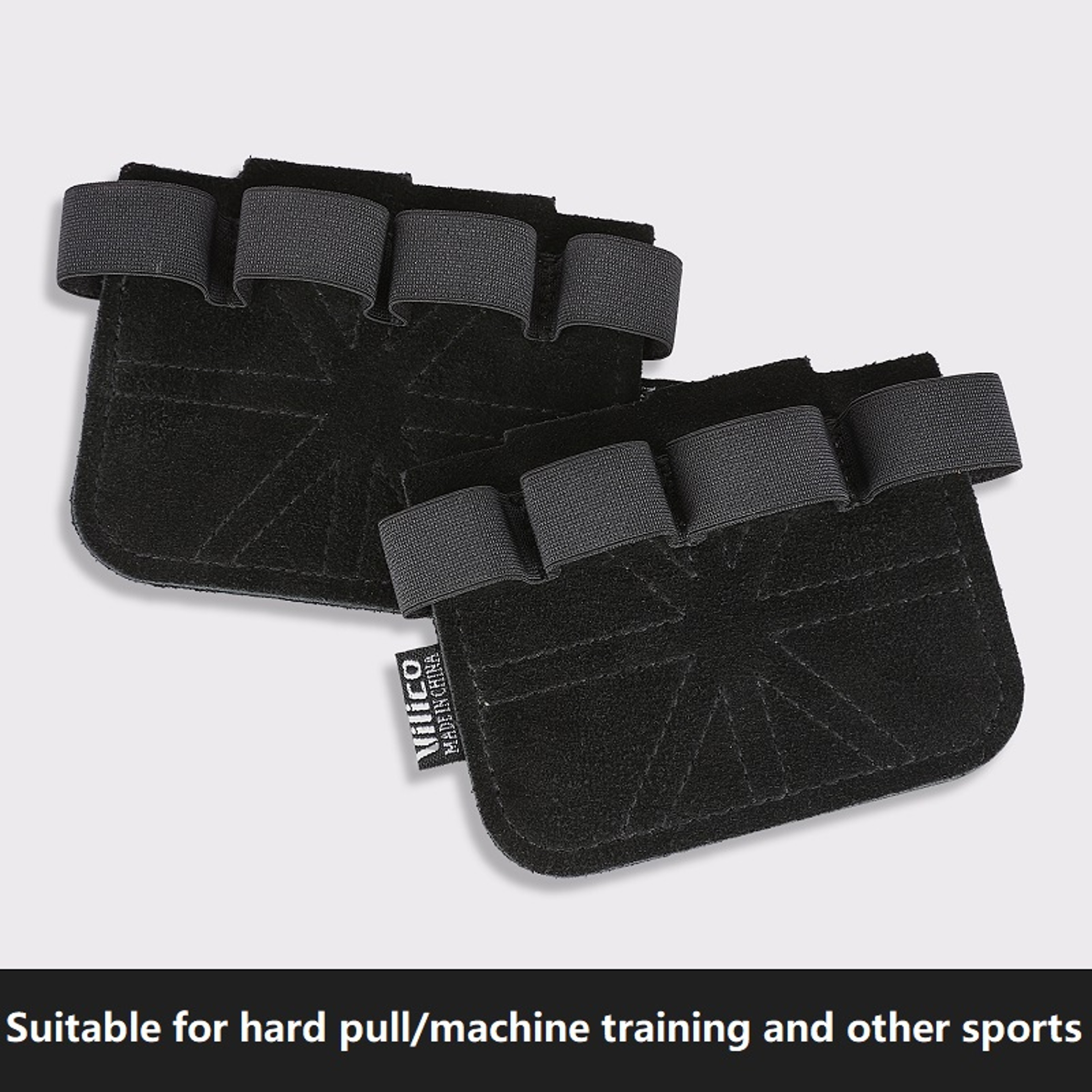 Leather Weight Lifting Gloves with Palm Protection and Pull Up Grips – view 7