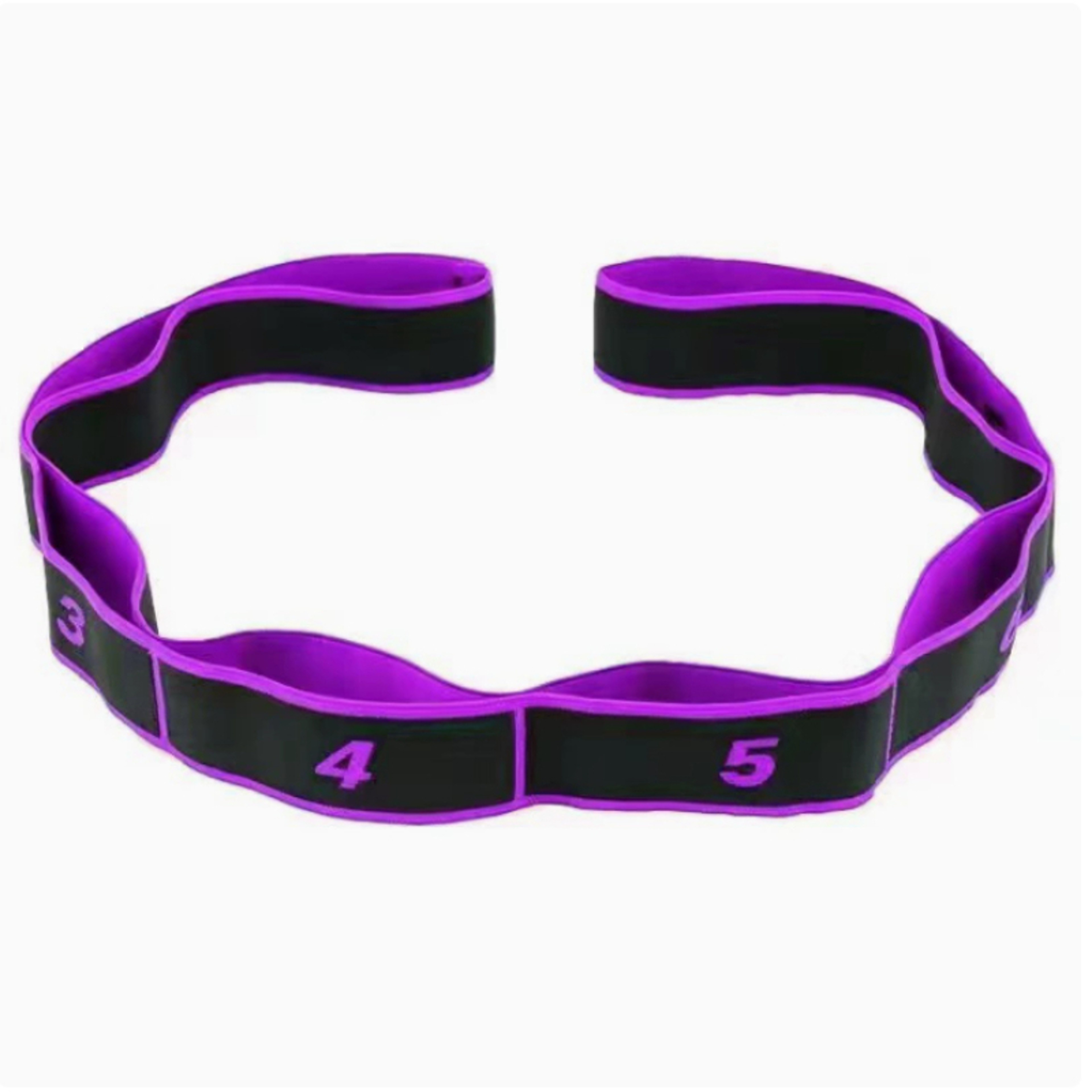 Multi Loop Yoga Stretching Strap High Elastic Resistance Band For Flexibility And Pilates 6