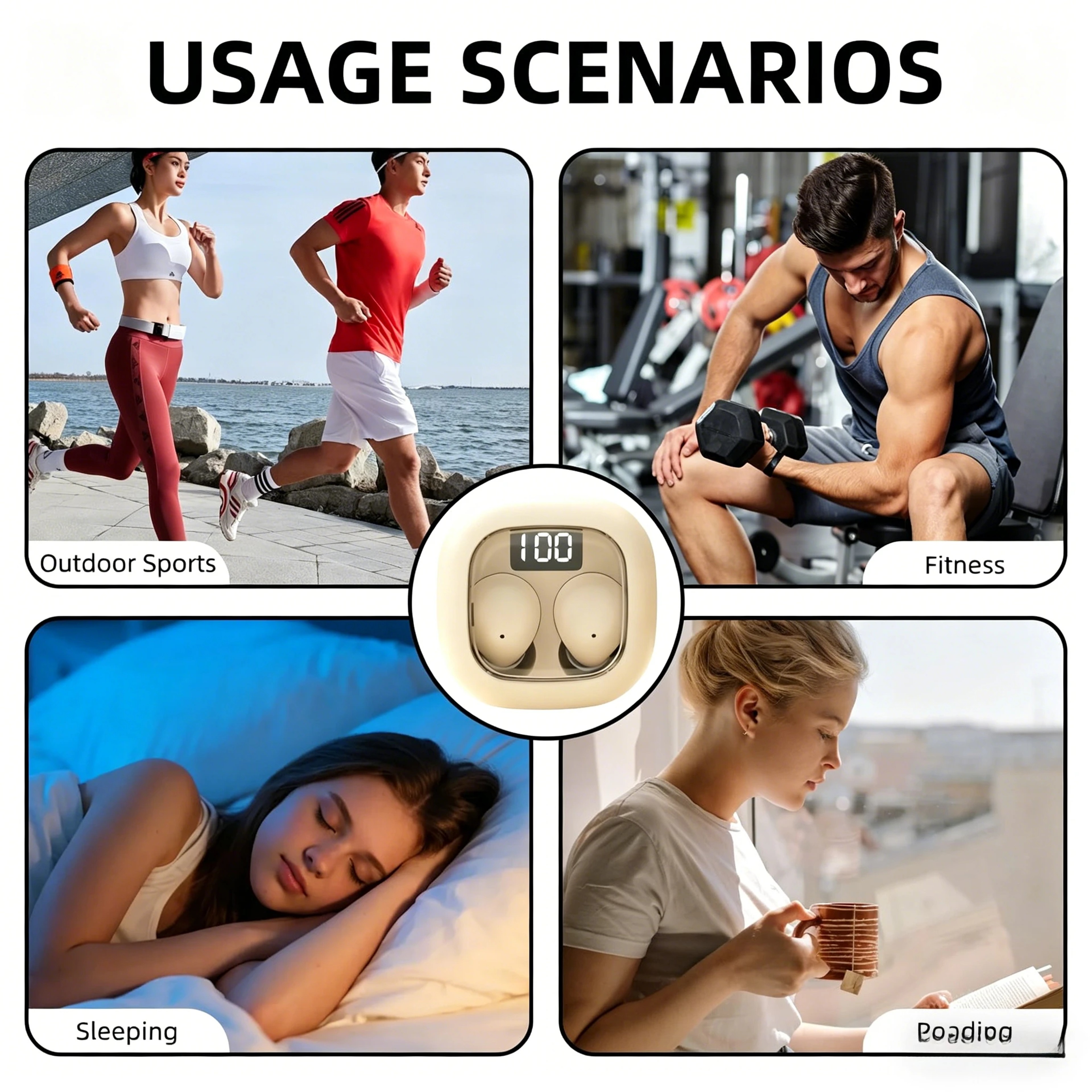Mini Invisible Bluetooth 53 Wireless Earbuds With HiFi Stereo And Mic 6