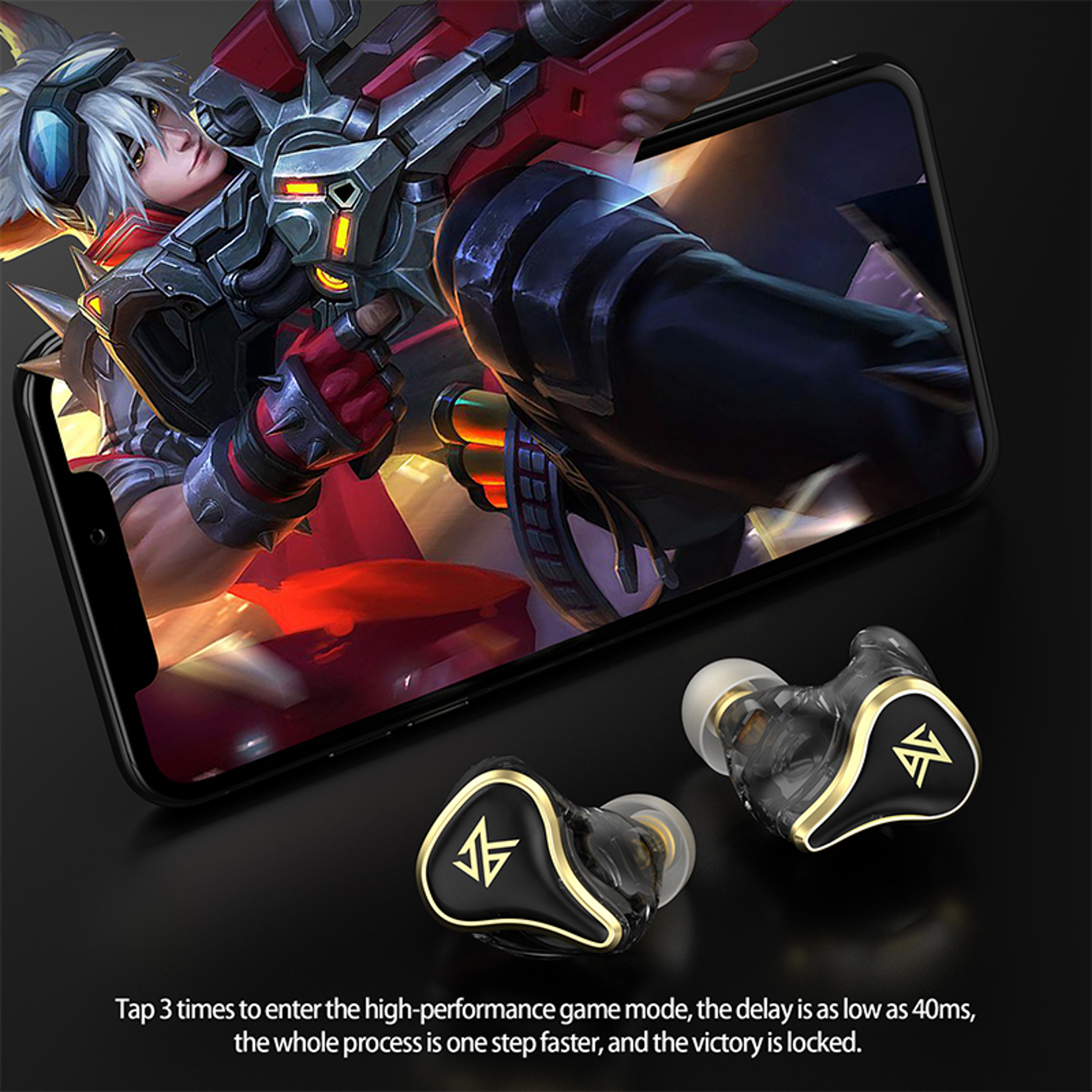 KZ SK10 Pro Wireless HiFi Bluetooth 5.2 Gaming Earbuds – view 4