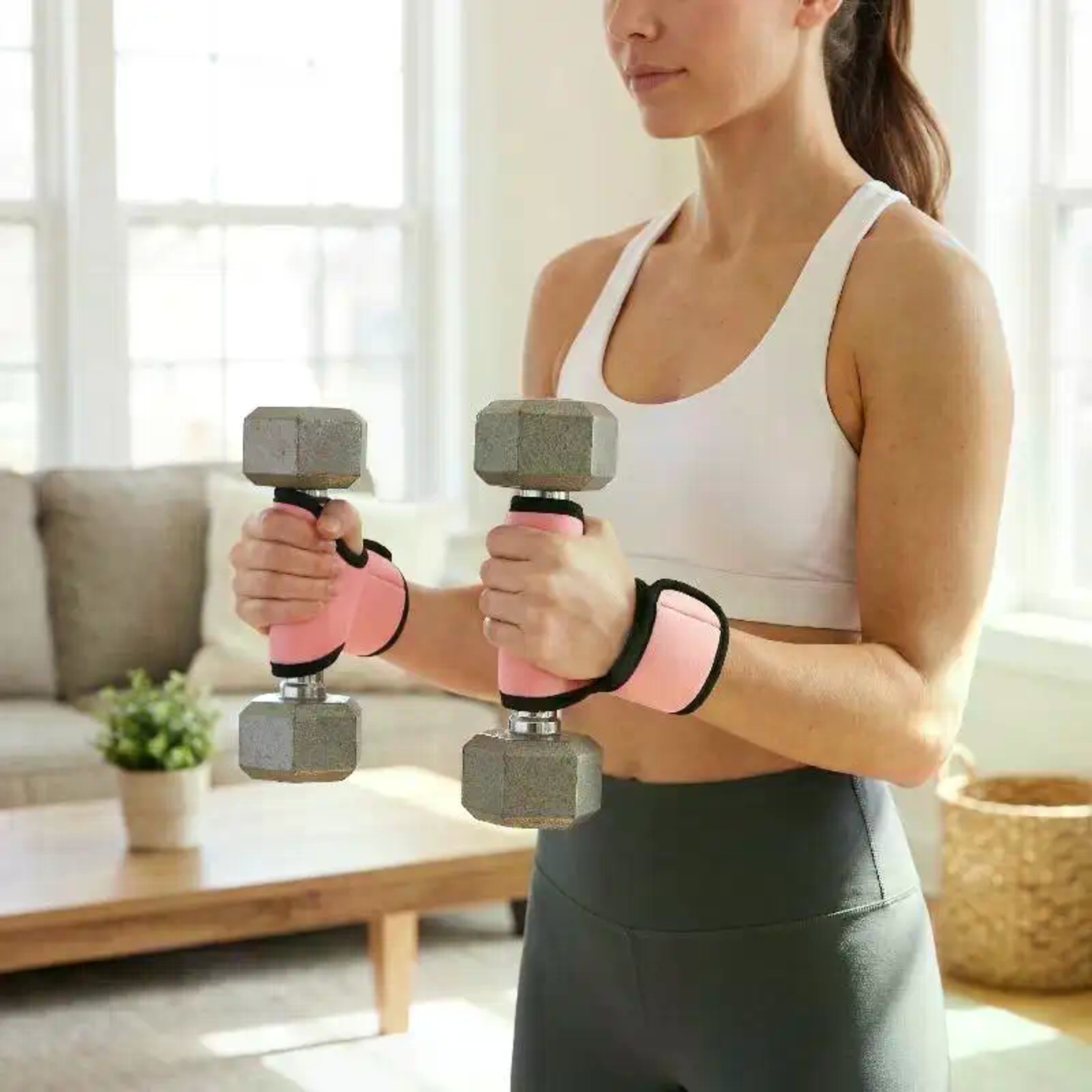 Pull Up Bar Grips Anti Slip Cushion Pads For Dumbbells And Barbells 0