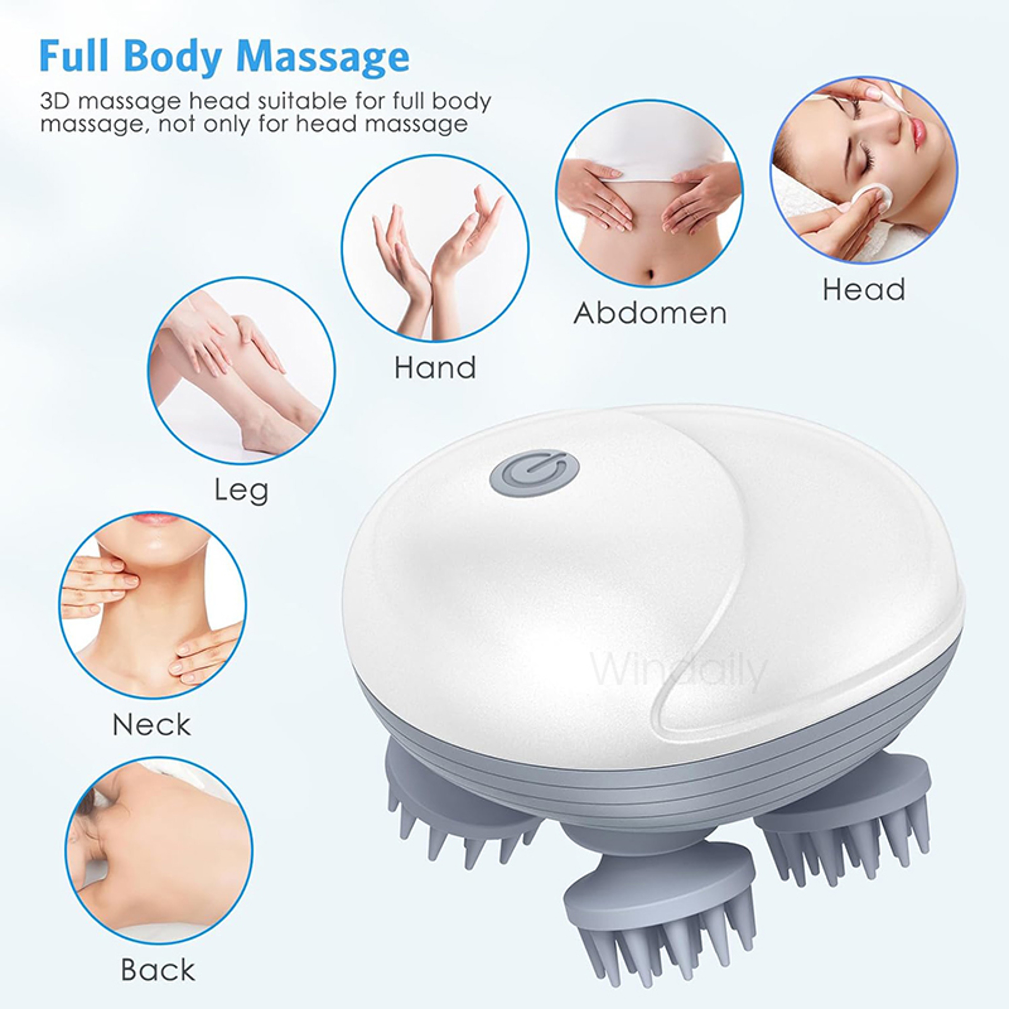 Electric Scalp Massager Deep Tissue Head Neck And Body Massager 2