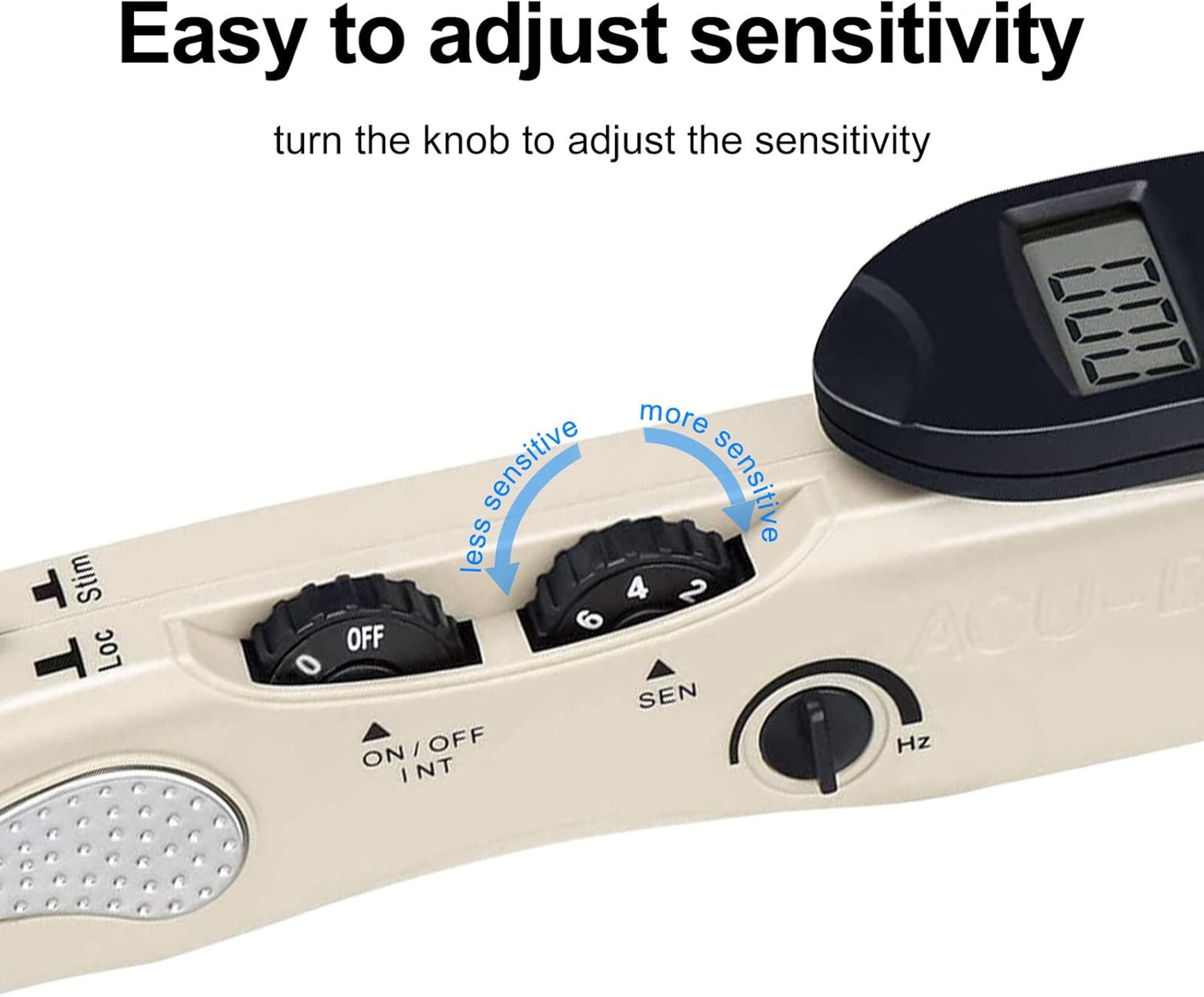 Rechargeable Electronic Acupuncture Pen with Acupoint Finder and 3 Massage Heads – view 2