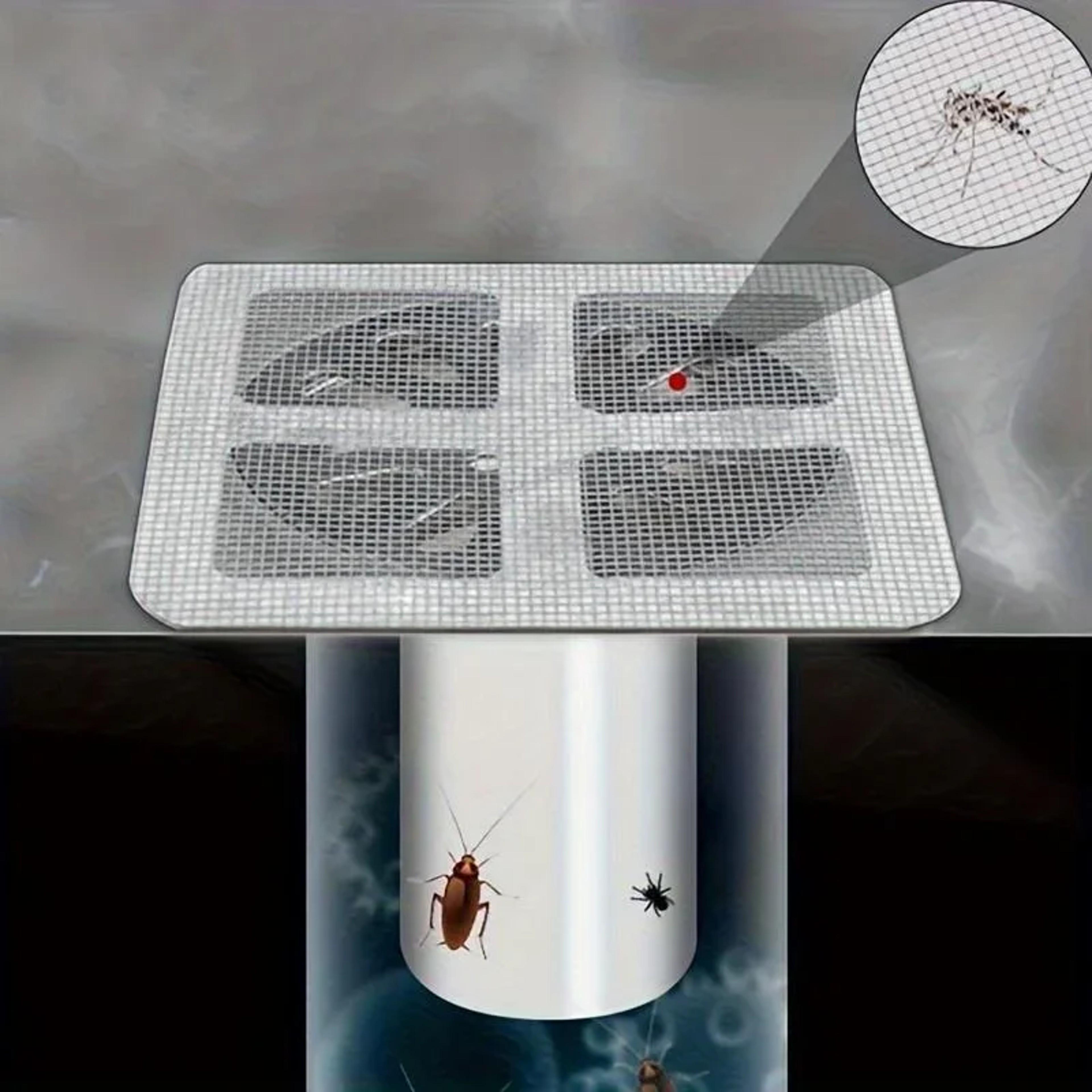 Shower Drain Hair Catcher Disposable Mesh Drain Covers 4
