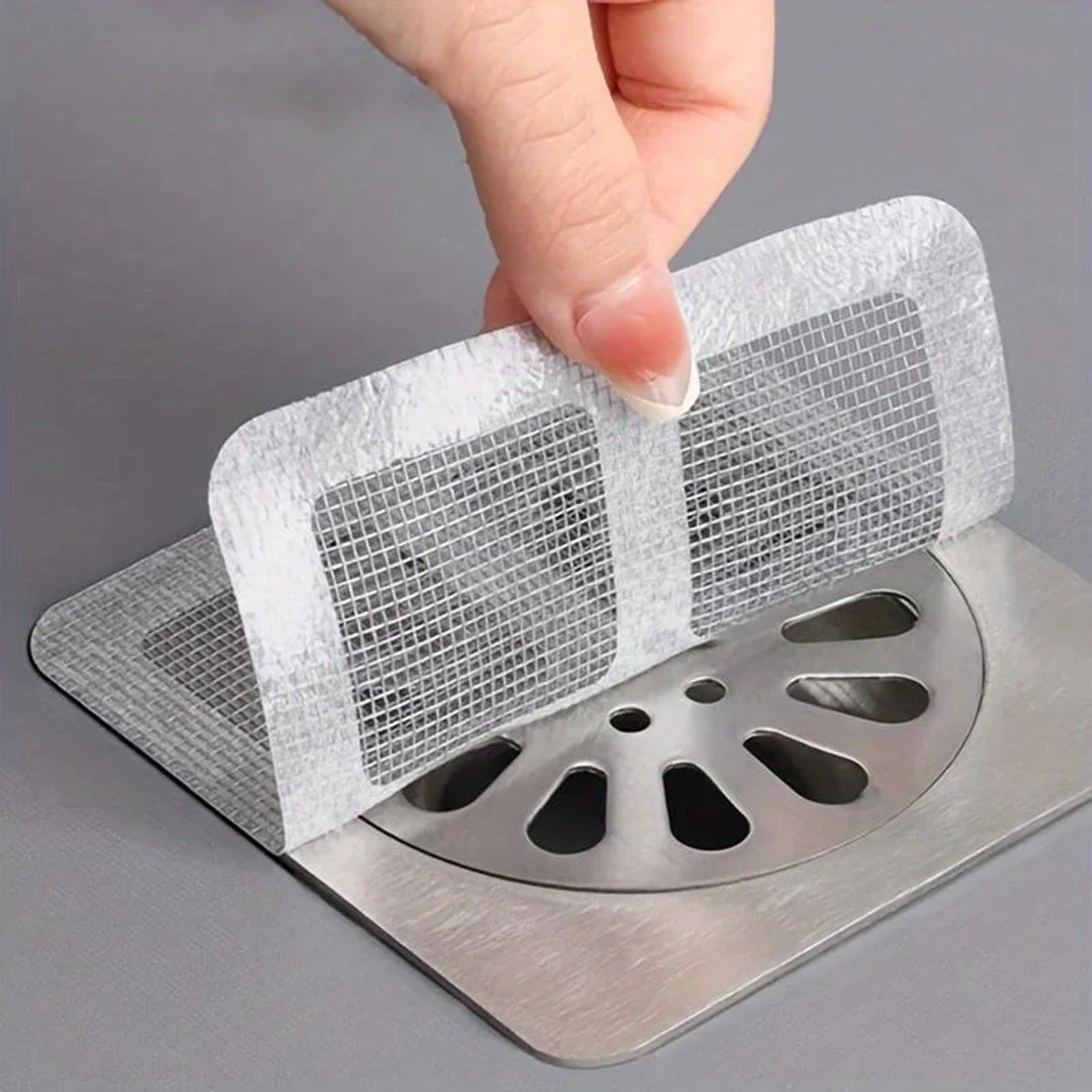 Shower Drain Hair Catcher Disposable Mesh Drain Covers 0