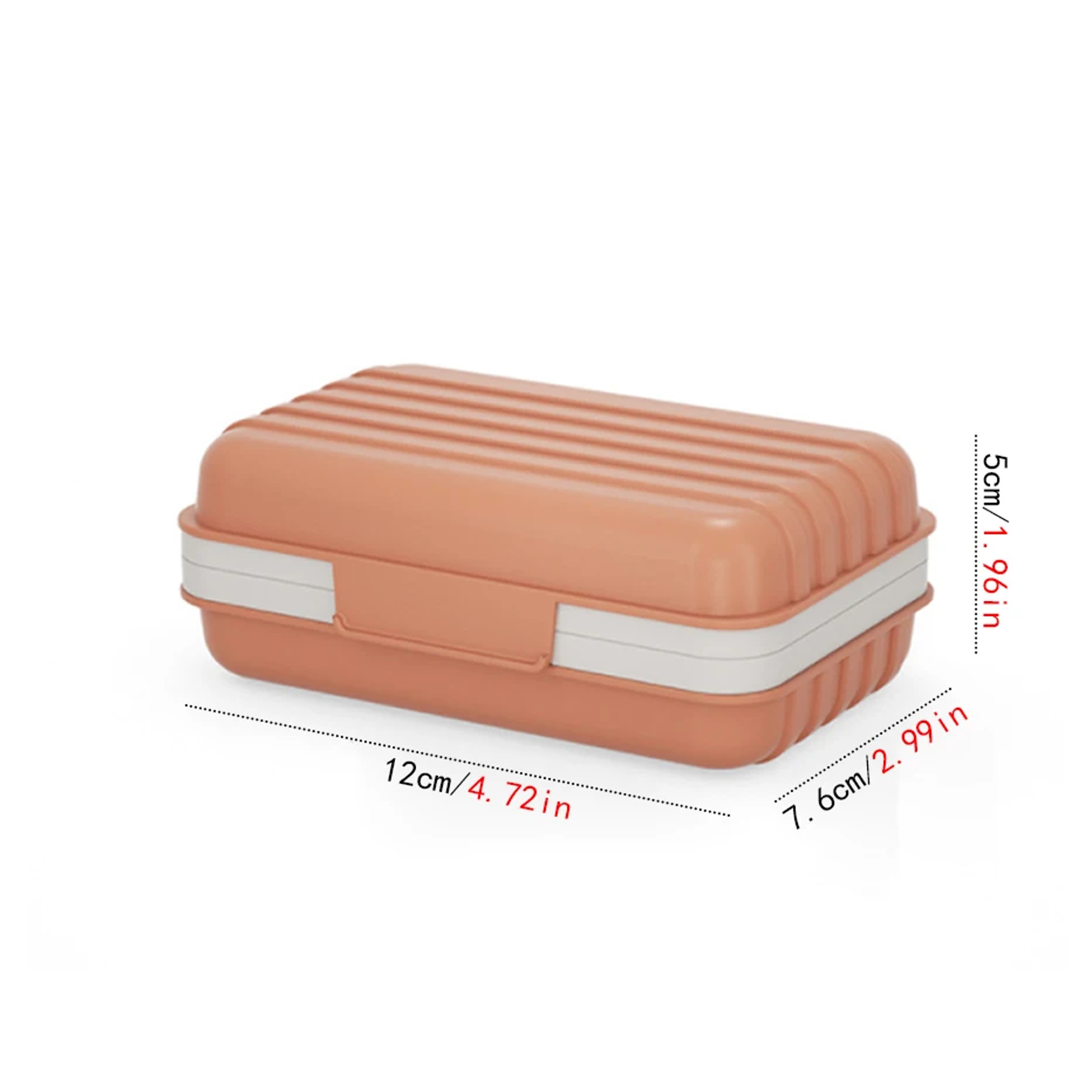 DryKeep Travel Soap Case with Lid and Draining Soap Dish – view 6