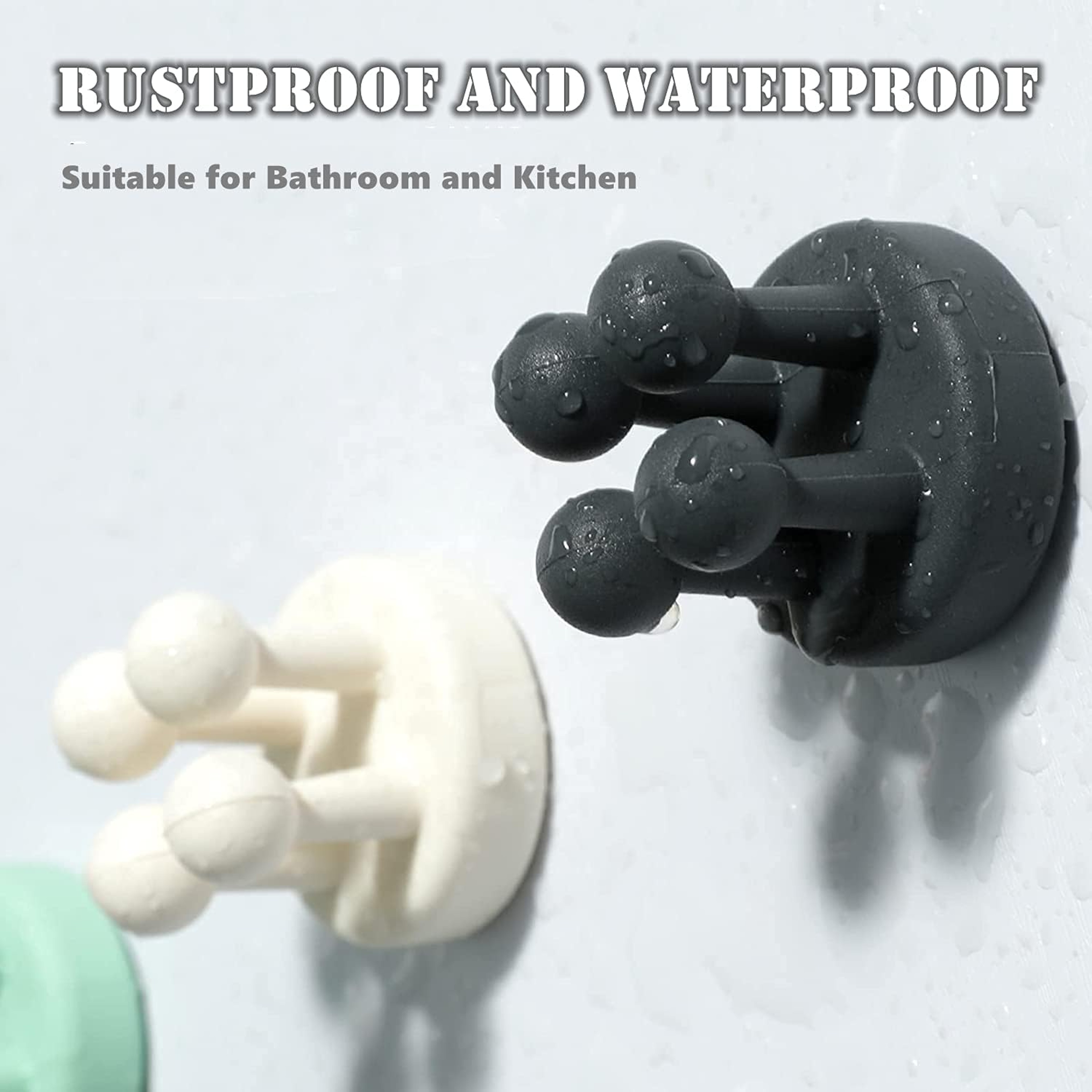 Silicone Toothbrush Holder Waterproof Self Adhesive Wall Hook Organizer 5