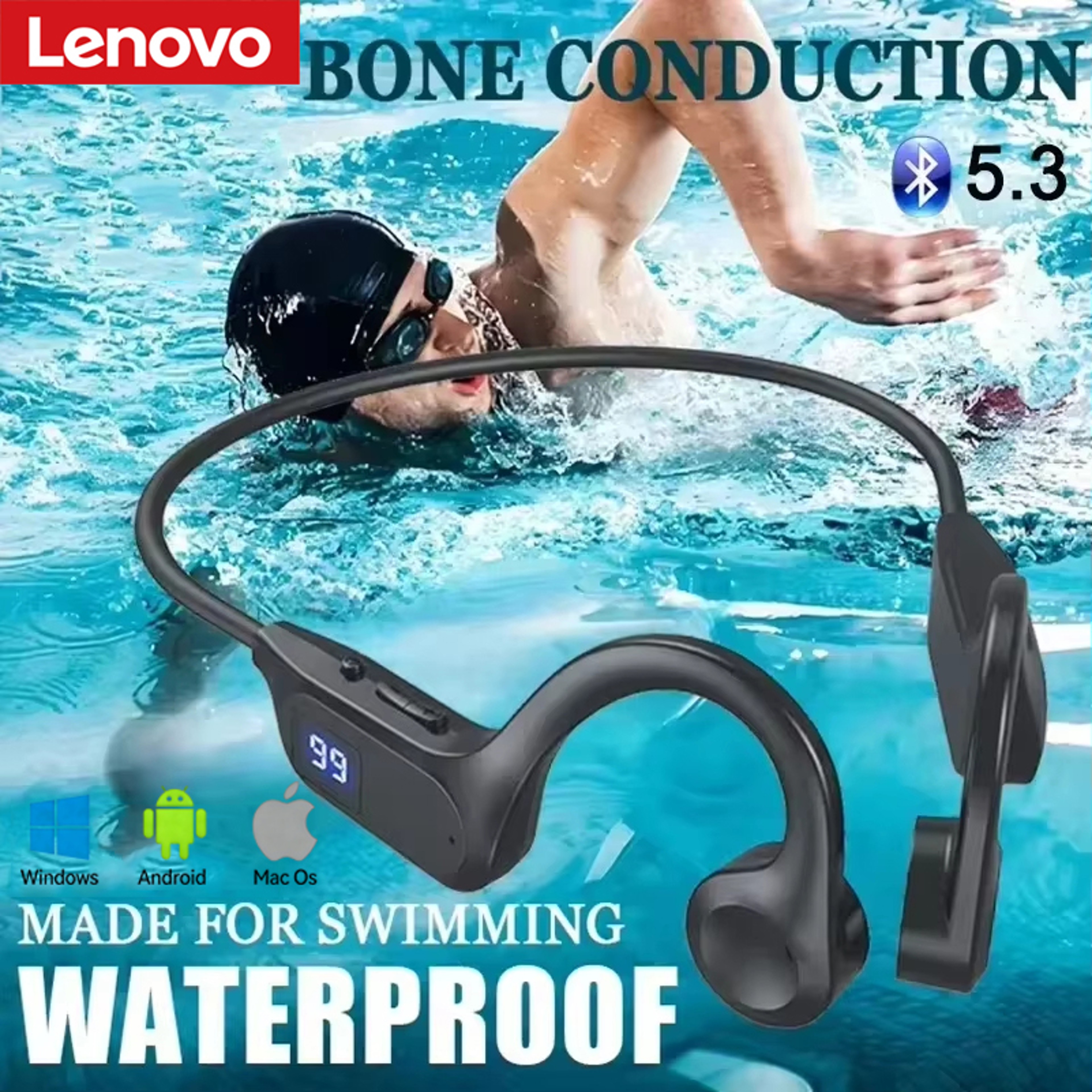 Open Ear Headphones Bluetooth 53 Waterproof Sports Headset With Mic 1