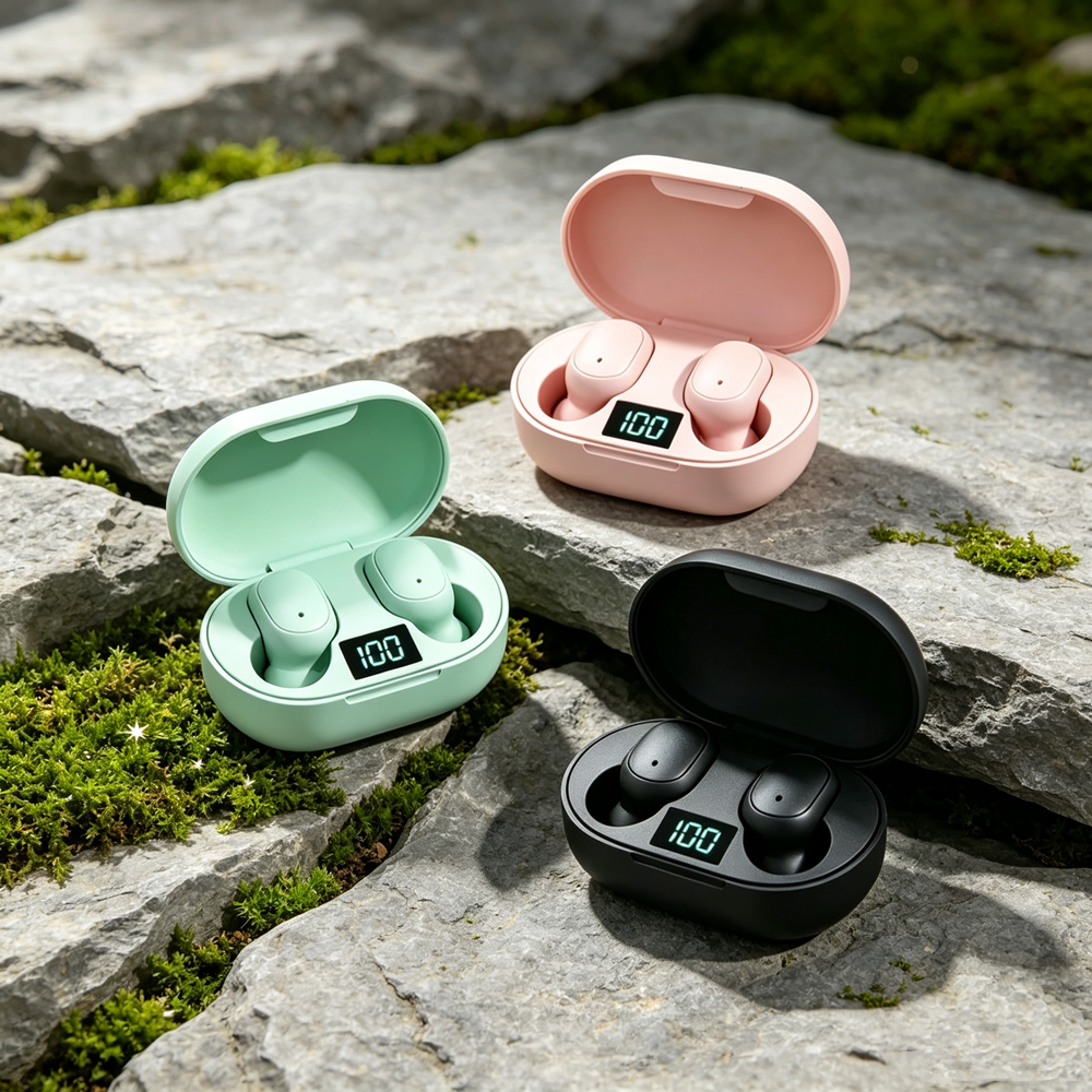 ClearCall Bluetooth 53 Wireless Earbuds With Noise Cancelling And LED Display 2