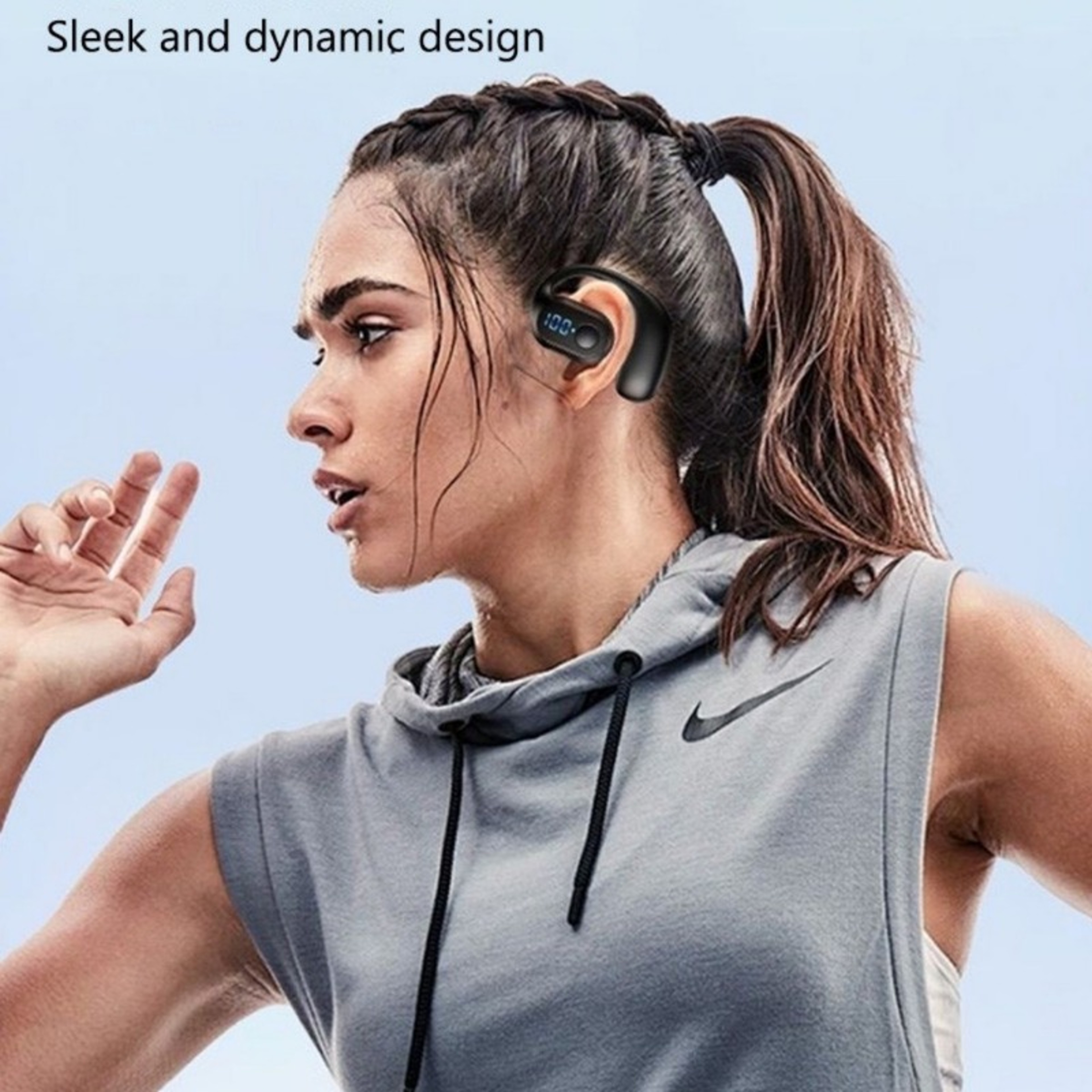 ClearCall Bluetooth 54 Single Ear Business Headset With Digital Display 6