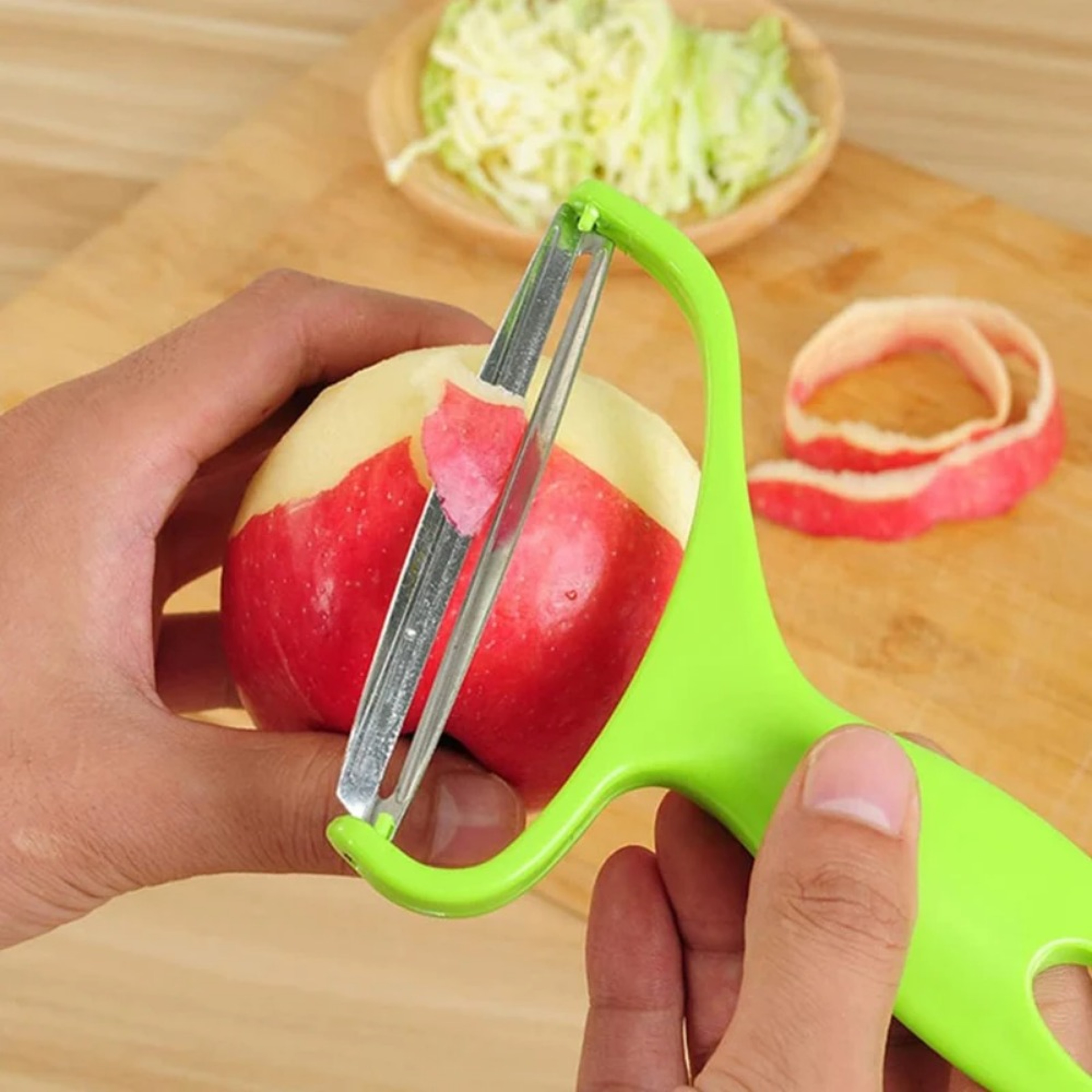 Wide Mouth Stainless Steel Cabbage Shredder And Vegetable Peeler 8