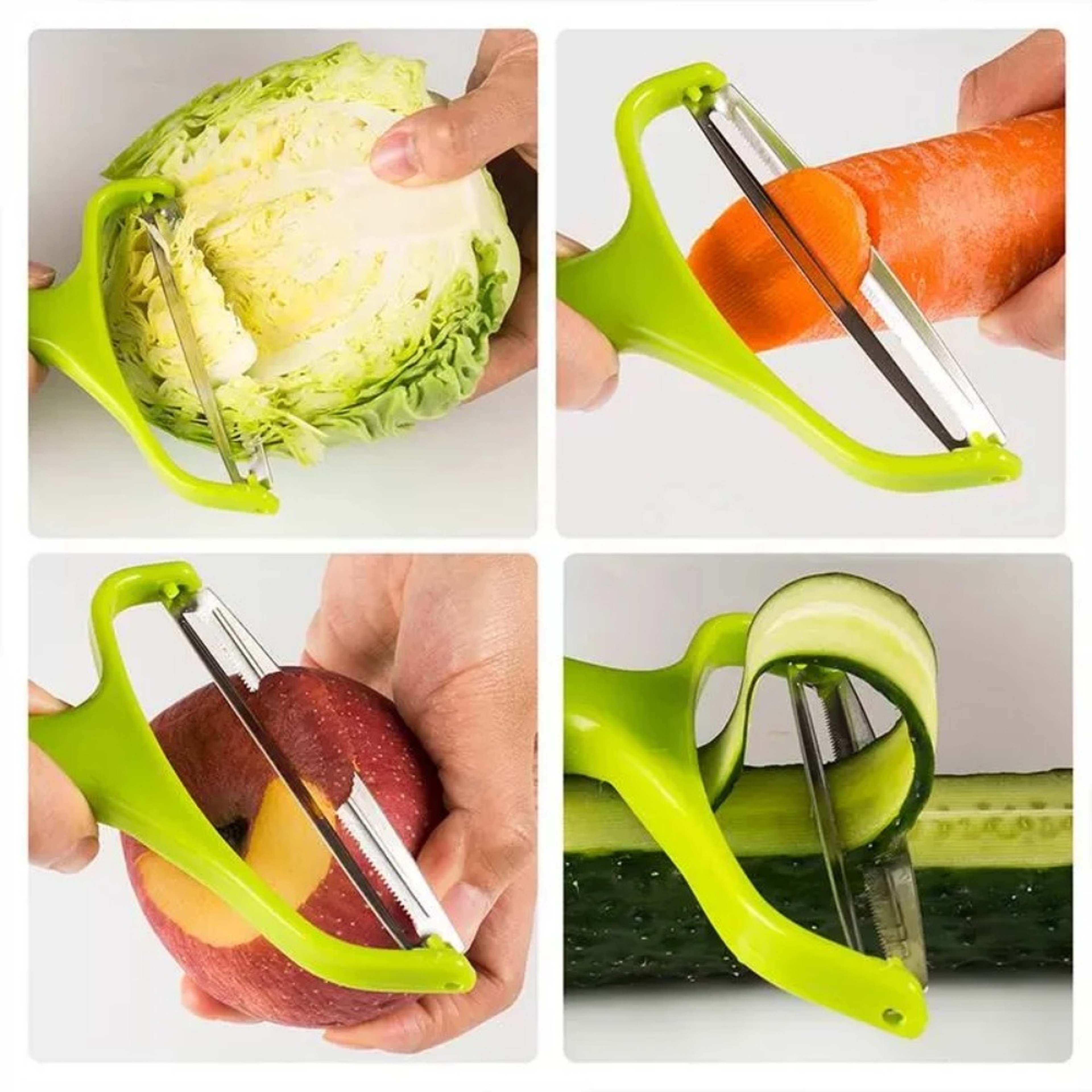 Wide Mouth Stainless Steel Cabbage Shredder And Vegetable Peeler 4