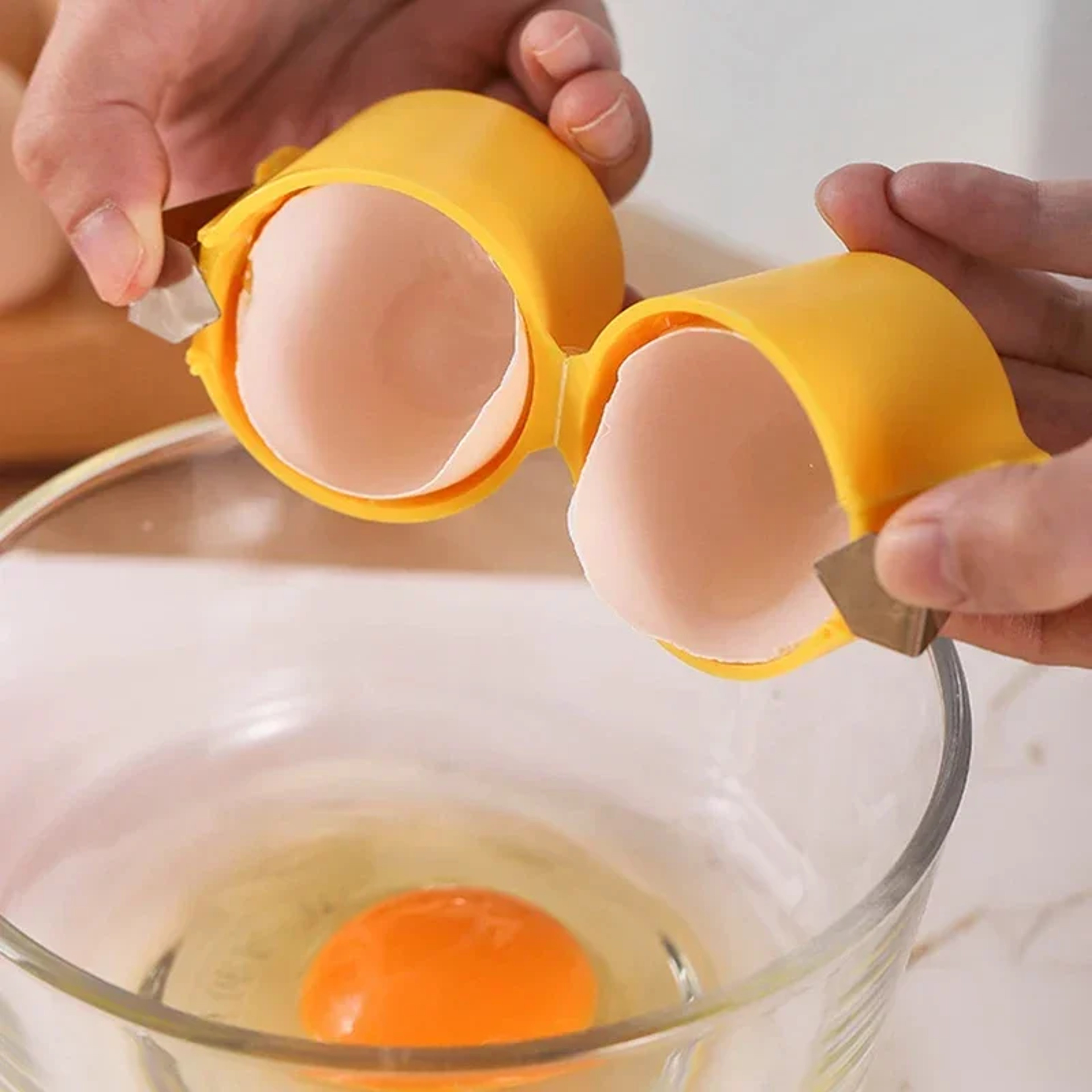 EasyPress Egg Shell Opener And Egg Cracker Tool For Clean Quick Egg Prep 2