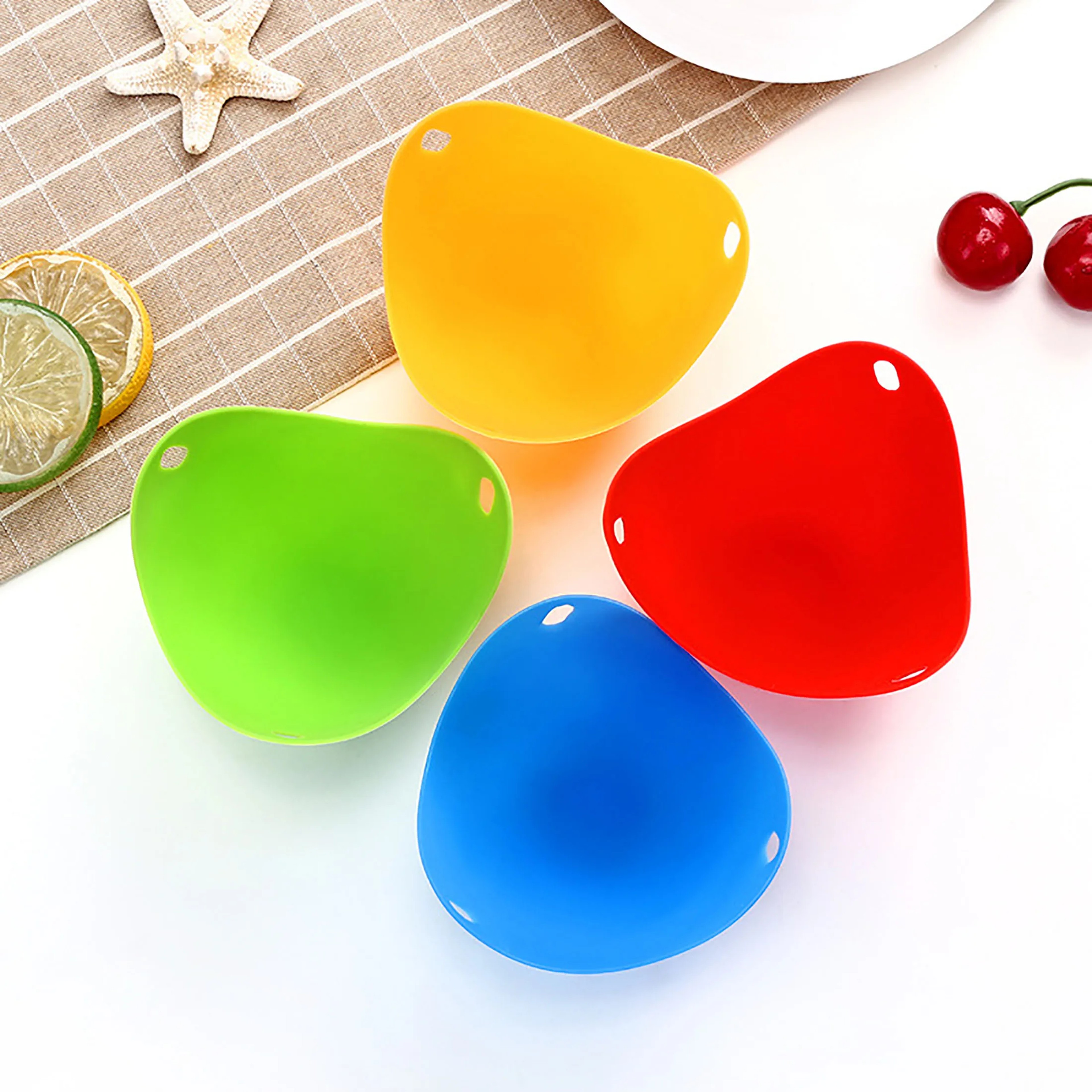 Silicone Egg Poacher Cups Microwave Egg Cooker For Air Fryer And Stovetop 0