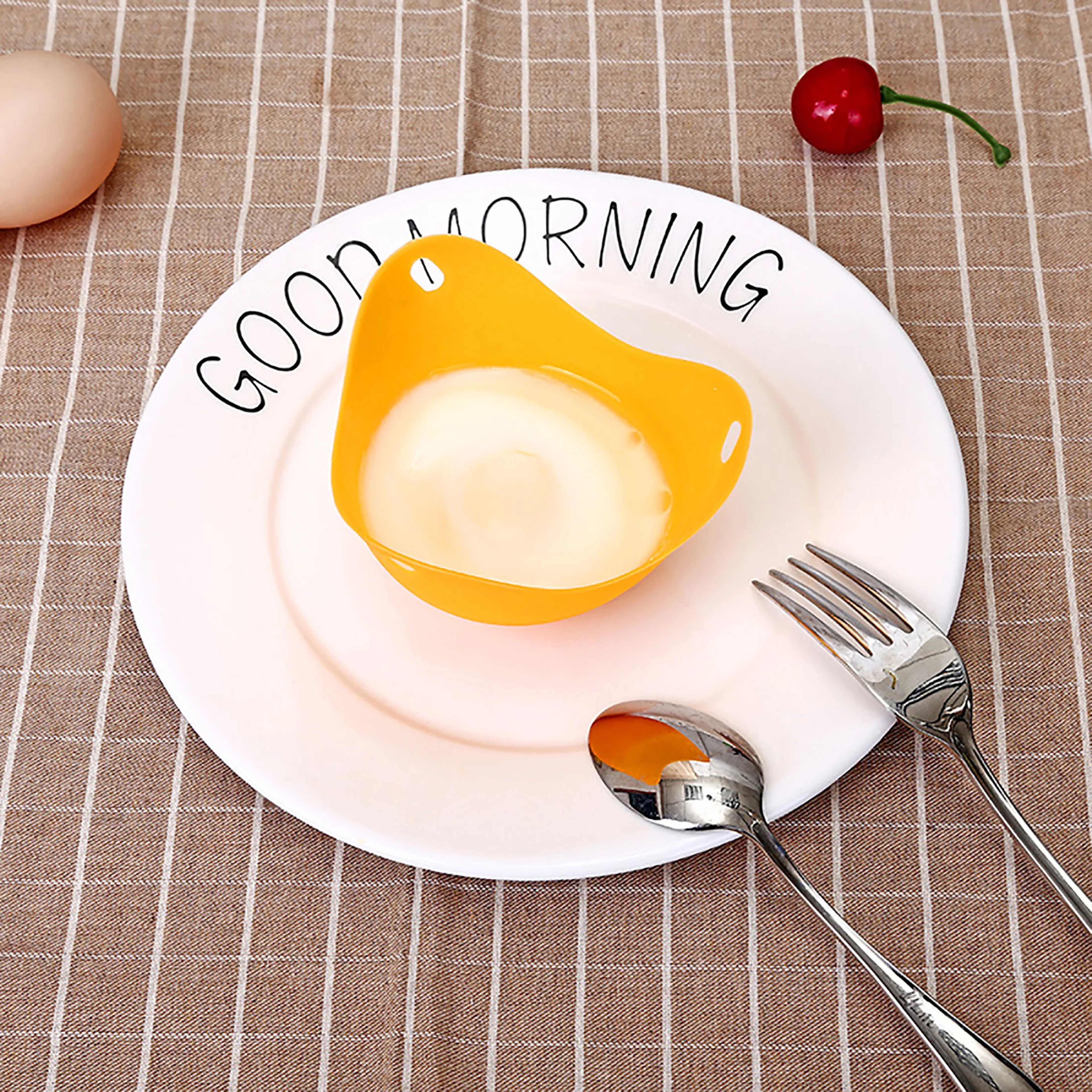 Silicone Egg Poacher Cups Microwave Egg Cooker For Air Fryer And Stovetop 3