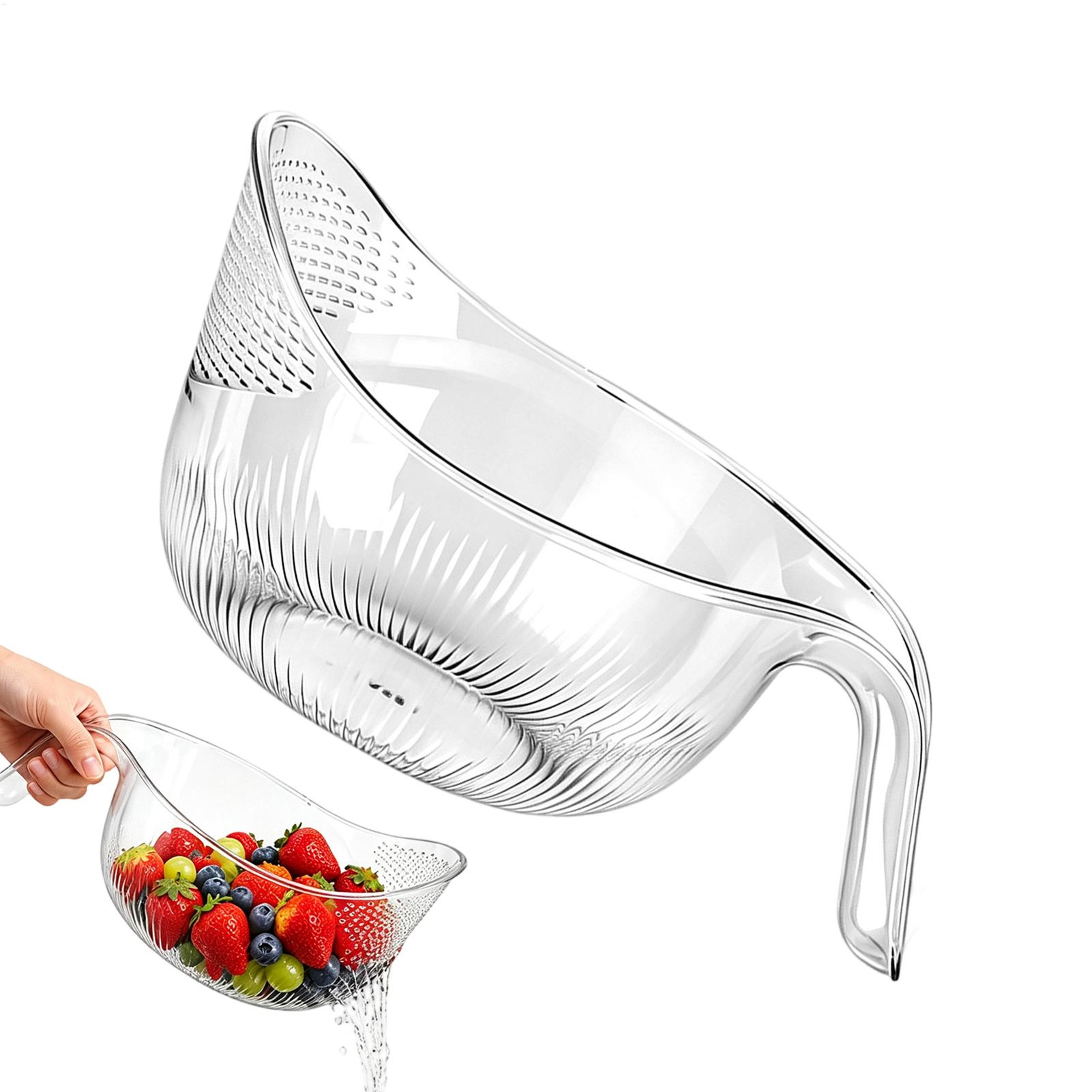 Multifunctional Rice Washing Bowl And Kitchen Colander For Grains Beans Fruits And Vegetables 0