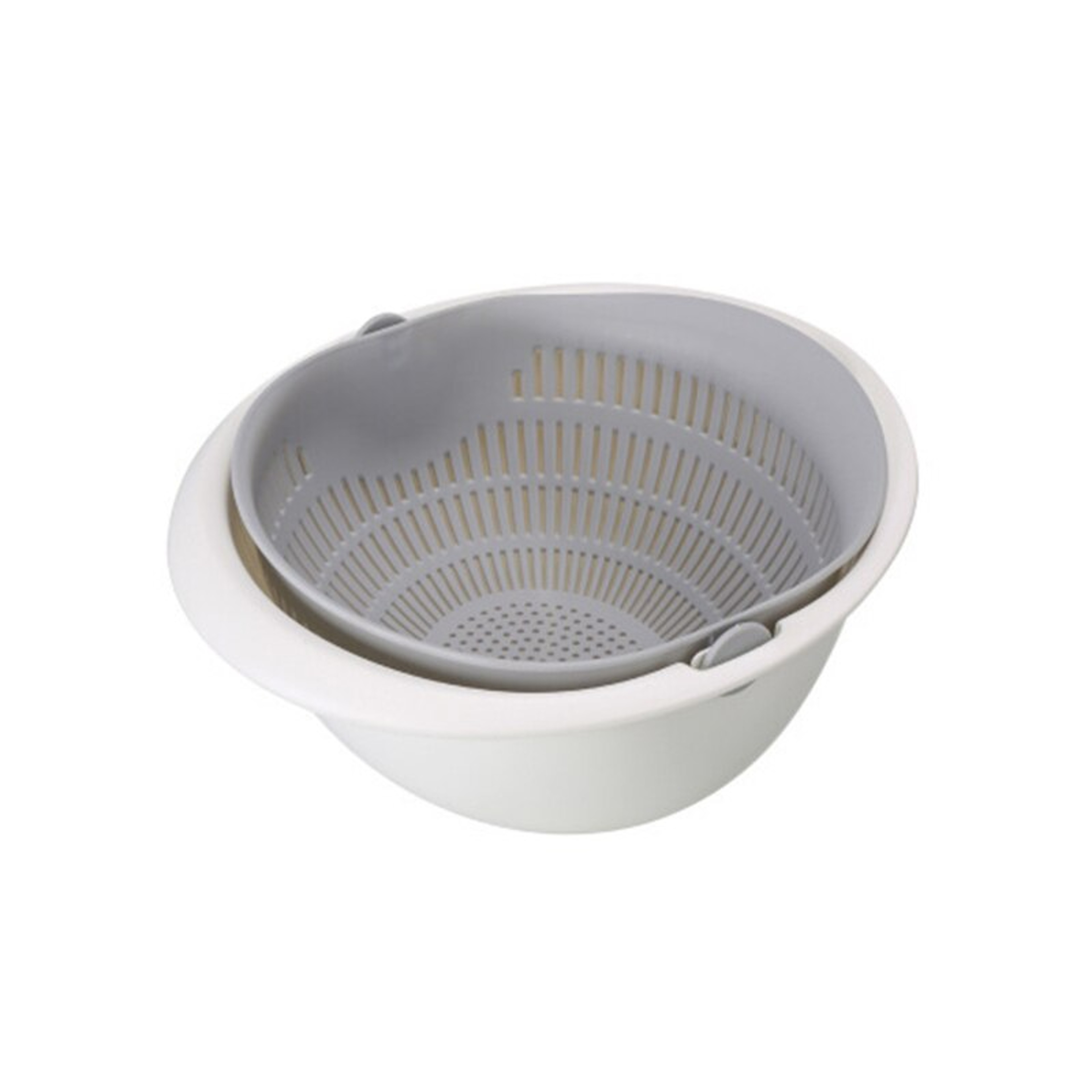 2 In 1 Rotating Vegetable Washing Basket And Fruit Strainer Bowl 4