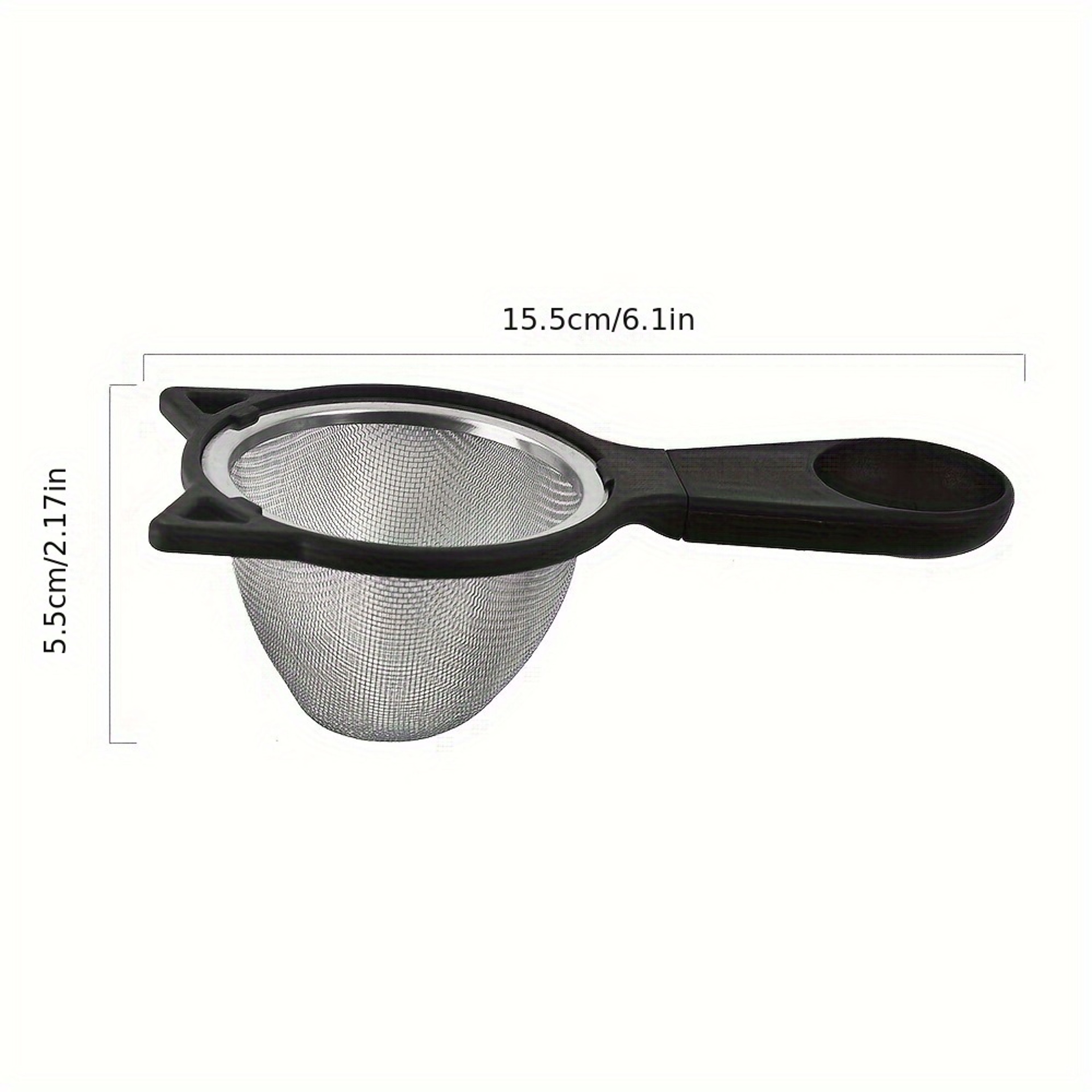 Stainless Steel Fine Mesh Strainer for Coffee Tea and Flour Sifting – view 4