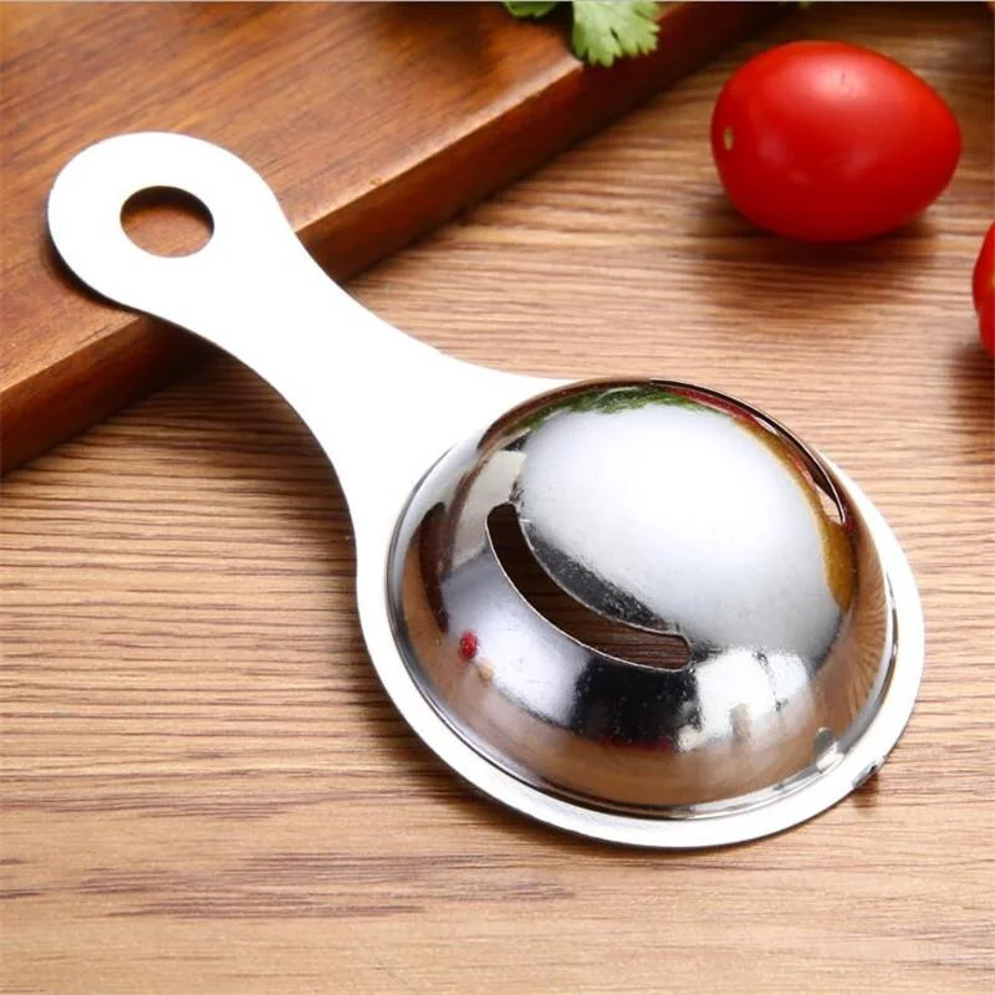 Stainless Steel Egg Separator for Quick Yolk and White Separation – view 2