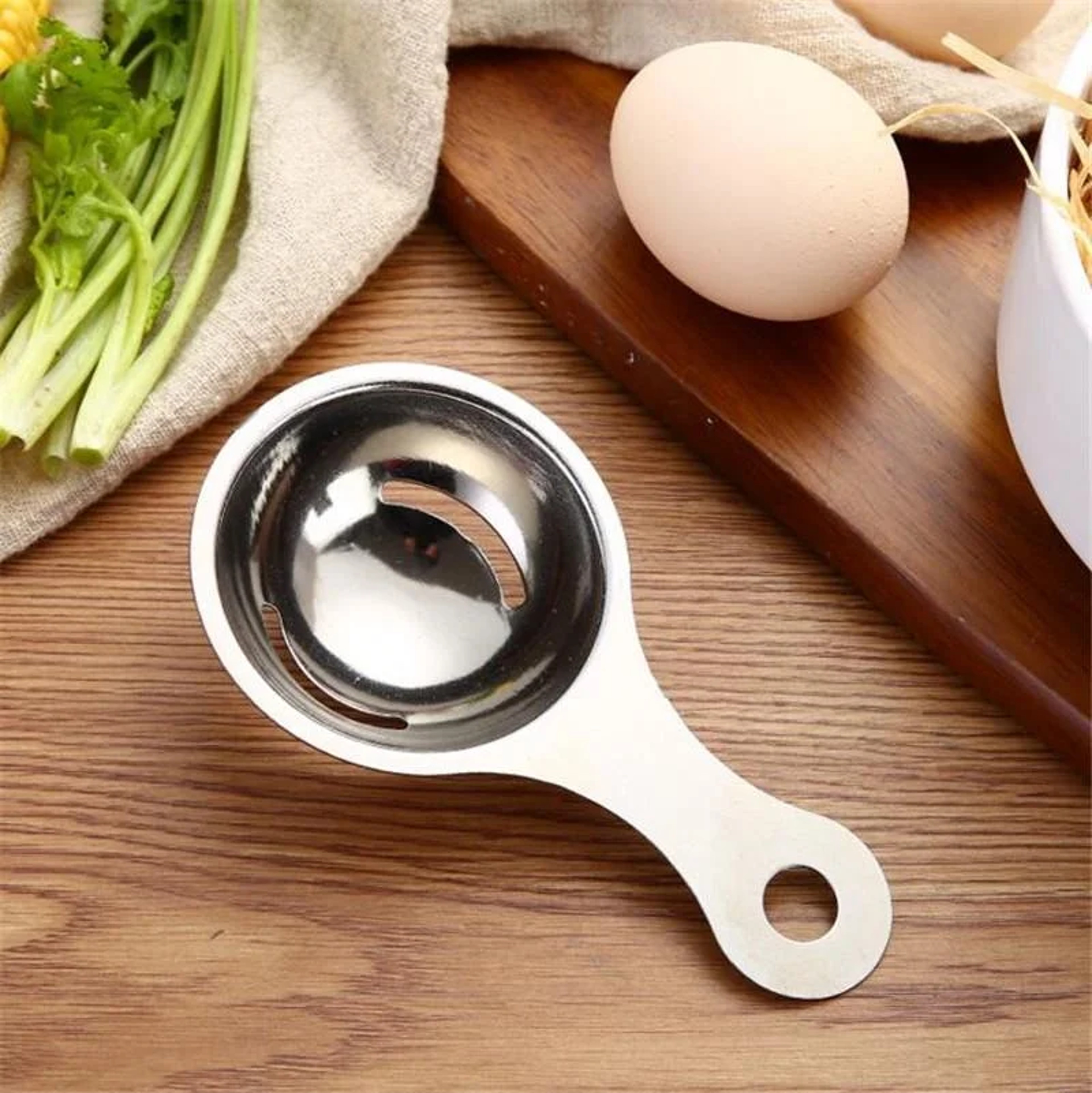 Stainless Steel Egg Separator for Quick Yolk and White Separation – view 3